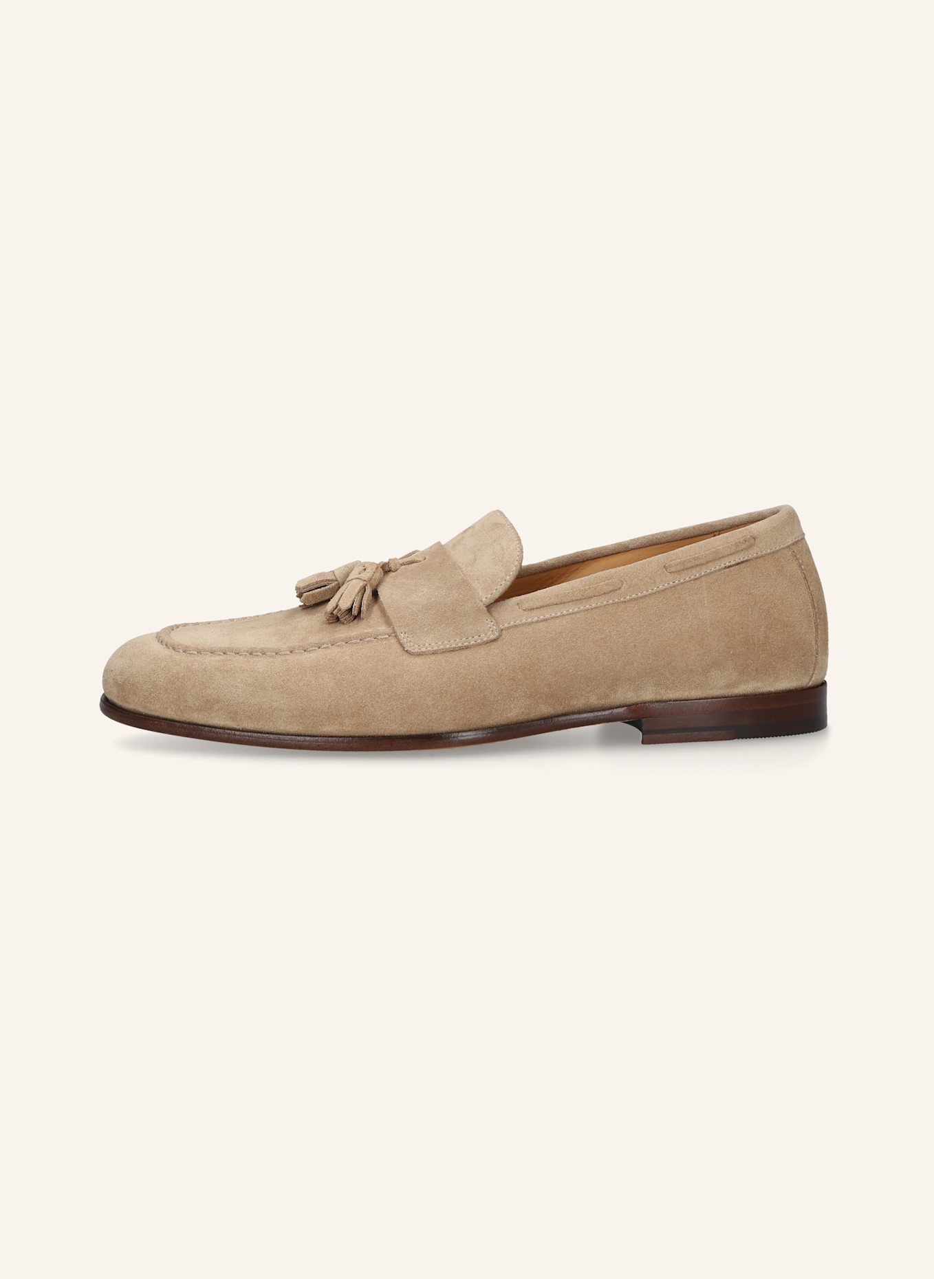HEINRICH DINKELACKER Loafer AMALFI PLAIN TASSEL V: HELLBRAUN