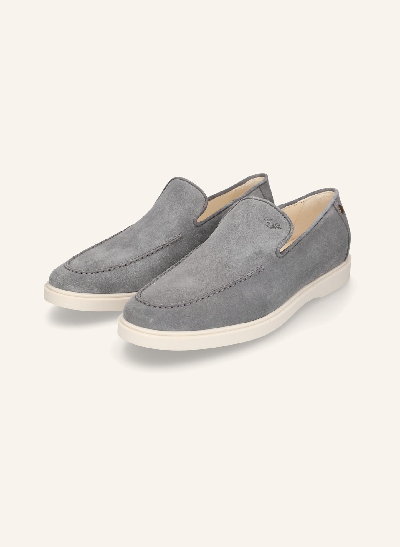 HEINRICH DINKELACKER Loafer GENUA PLAIN LOAFER V: GRAU