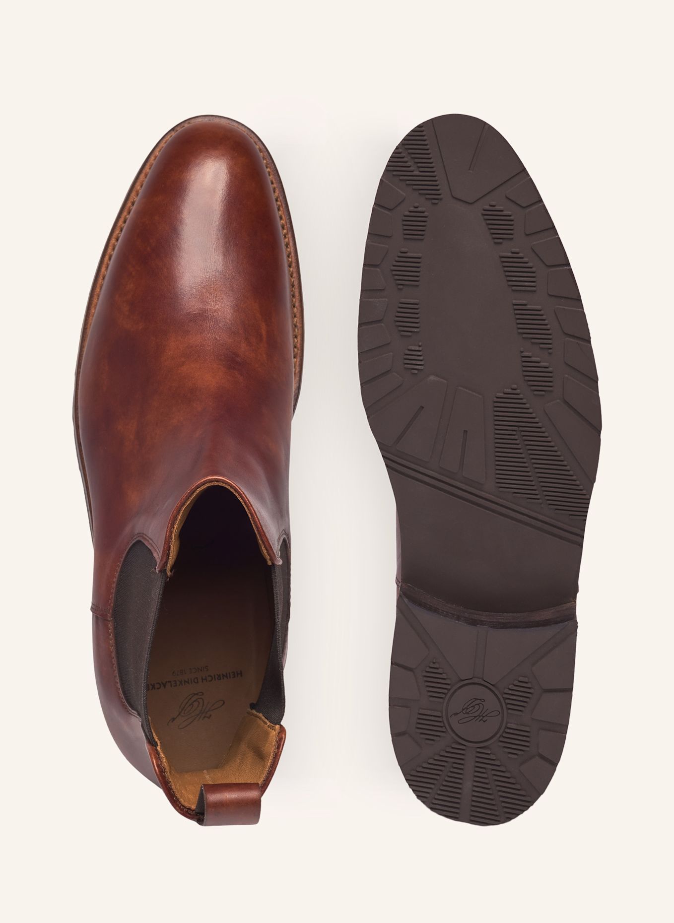 HEINRICH DINKELACKER Chelsea-Boots LUZERN PLAIN TC: COGNAC