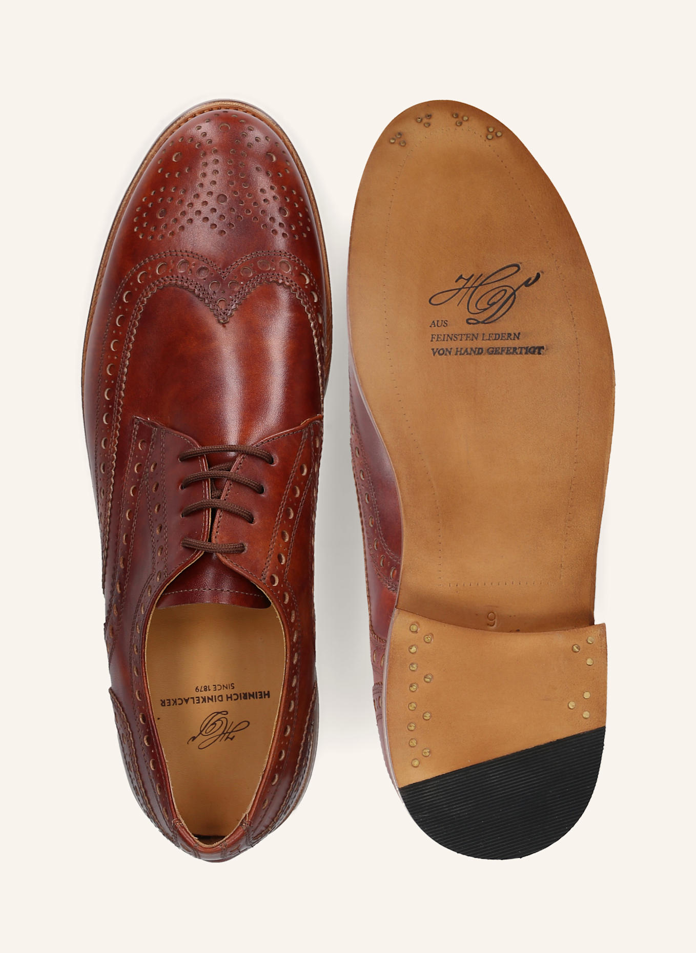 HEINRICH DINKELACKER Schnürer ZÜRICH FULL-BROGUE TC: BRAUN