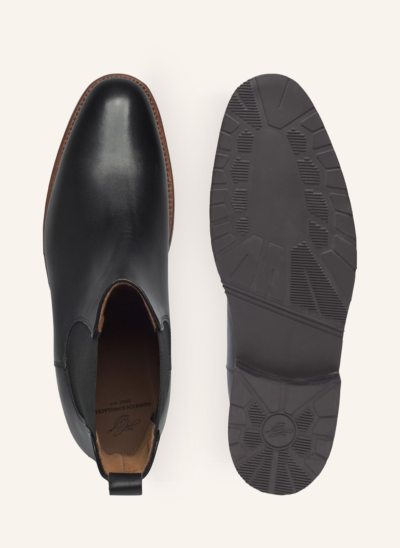 HEINRICH DINKELACKER Chelsea-Boots LUZERN PLAIN BC: SCHWARZ