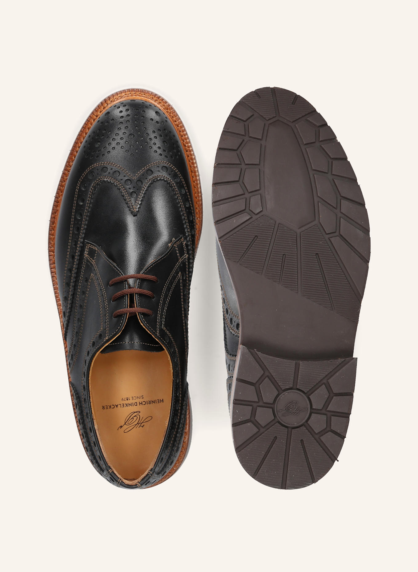 HEINRICH DINKELACKER Schnürer JANOSH K FULL-BROGUE FC: SCHWARZ
