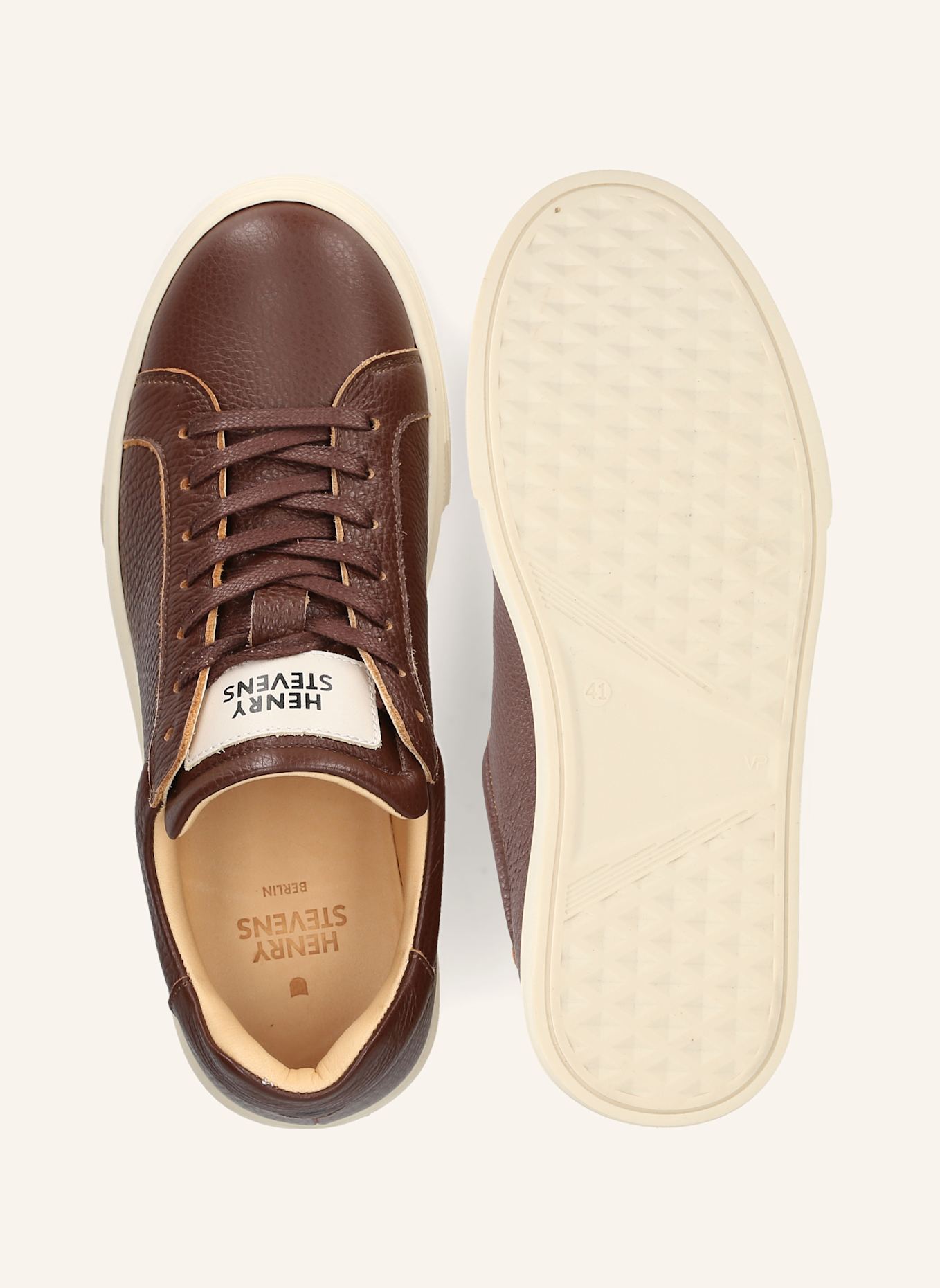 Henry Stevens Sneaker TRAVIS S1: DUNKELBRAUN