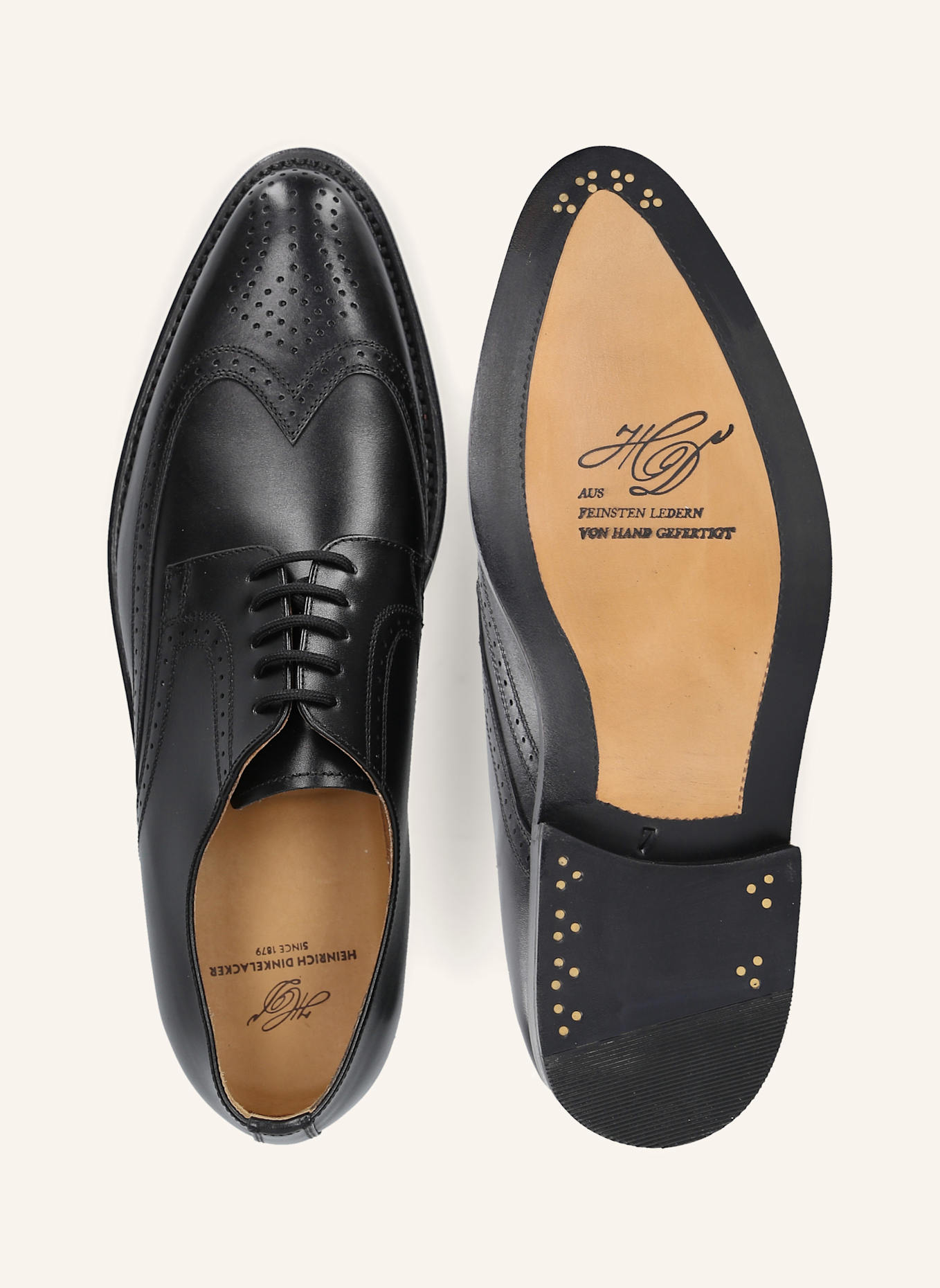 HEINRICH DINKELACKER Schnürer MILANO FULL-BROGUE BC: SCHWARZ