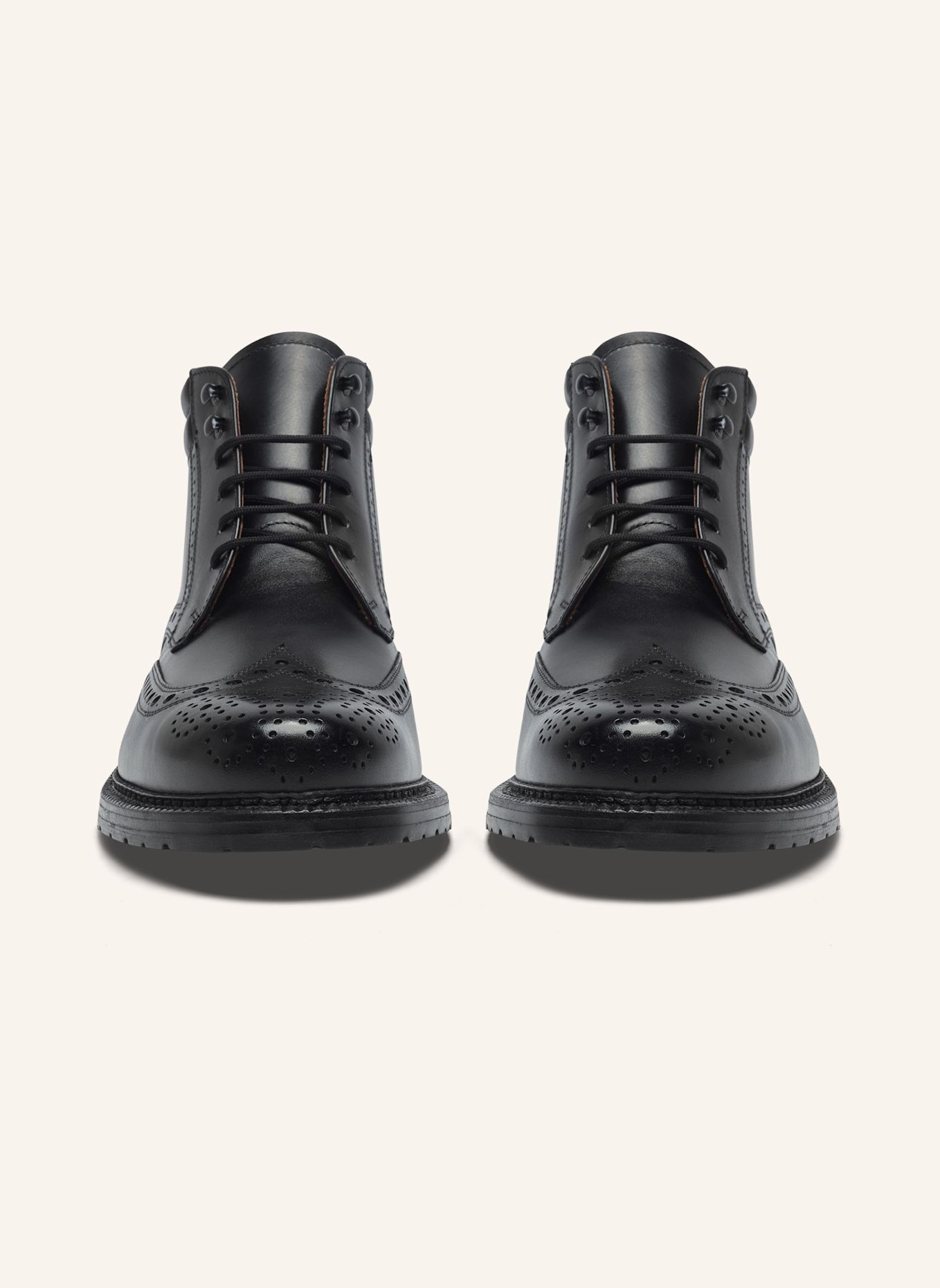 HEINRICH DINKELACKER Botki sznurowane JANOSH K FULL-BROGUE BC: CZARNY