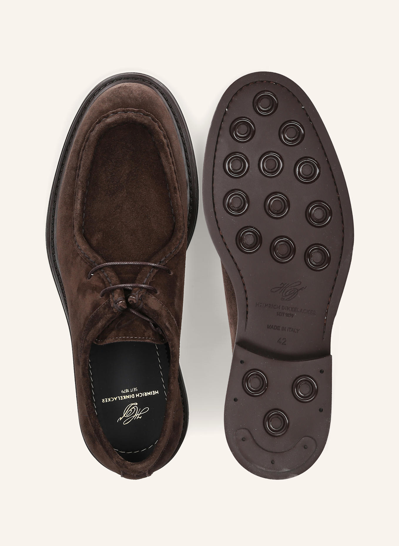 HEINRICH DINKELACKER Schnürer FLORENZ PLAIN V: DUNKELBRAUN