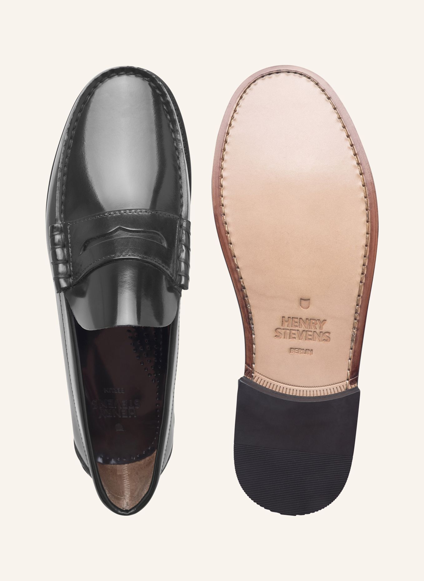 Henry Stevens Loafer M PL: SCHWARZ