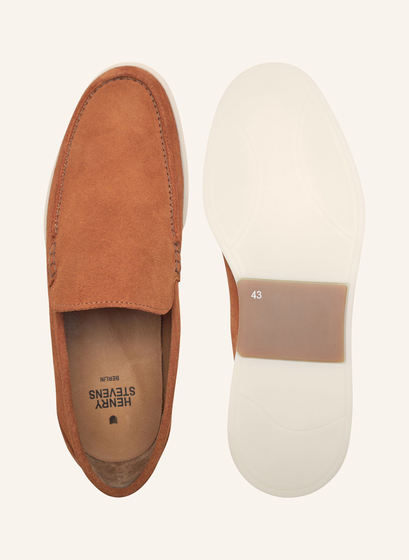 Henry Stevens Loafer ELIA L1: BRAUN/ ROT