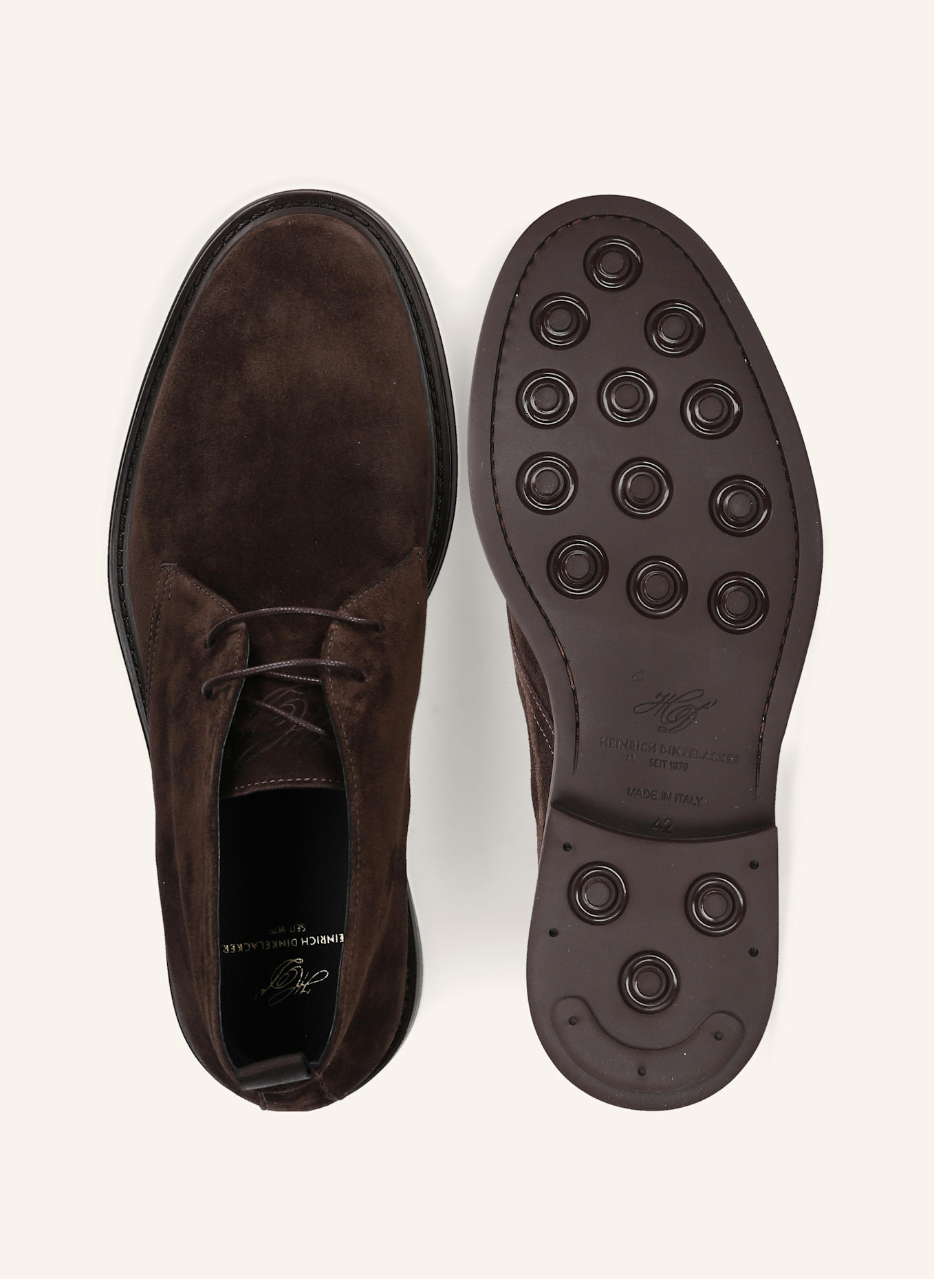 HEINRICH DINKELACKER Schnürboots FLORENZ PLAIN V: DUNKELBRAUN