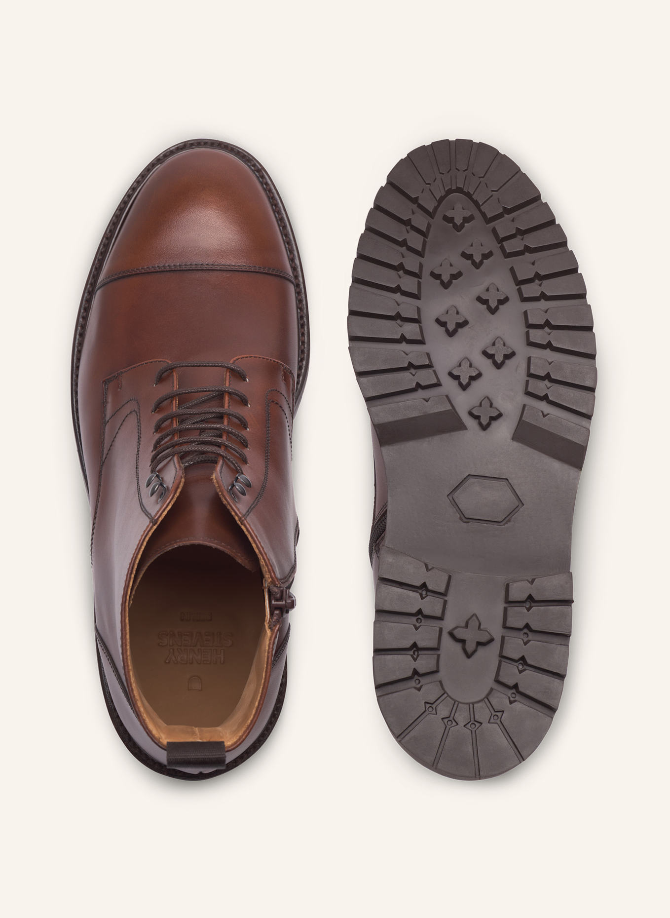 Henry Stevens Schnürboots JONES CDB3: BRAUN