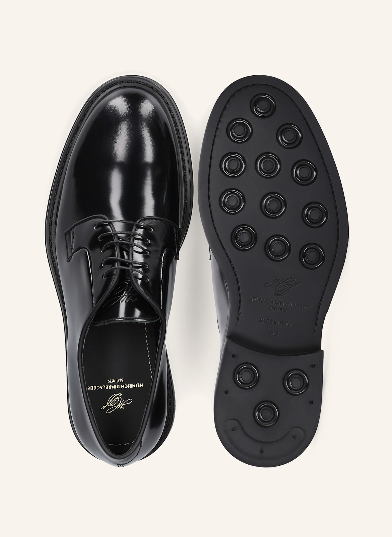 HEINRICH DINKELACKER Schnürer FLORENZ PLAIN CA: SCHWARZ