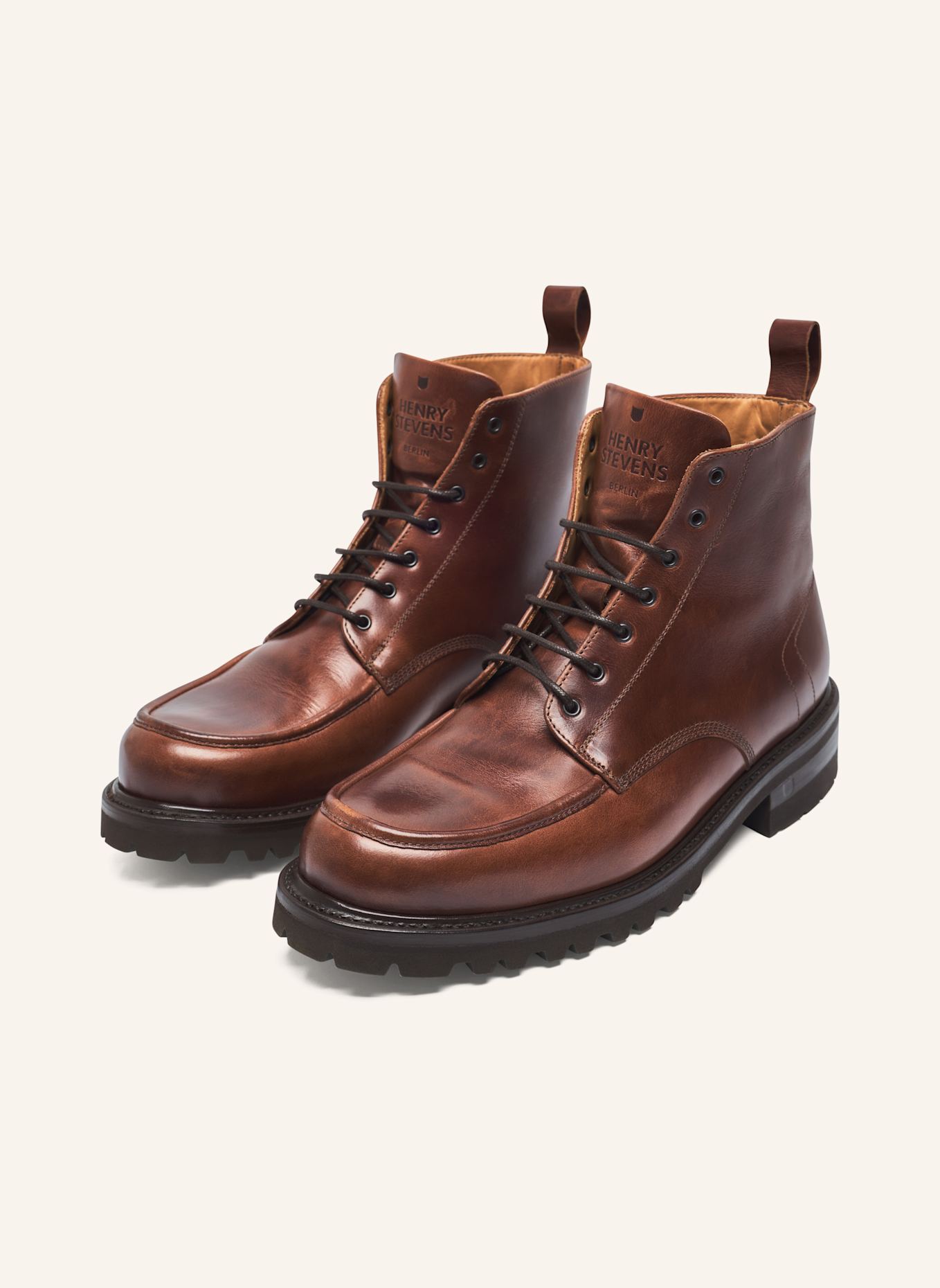 Henry Stevens Schnürboots HARRY NB5: BRAUN
