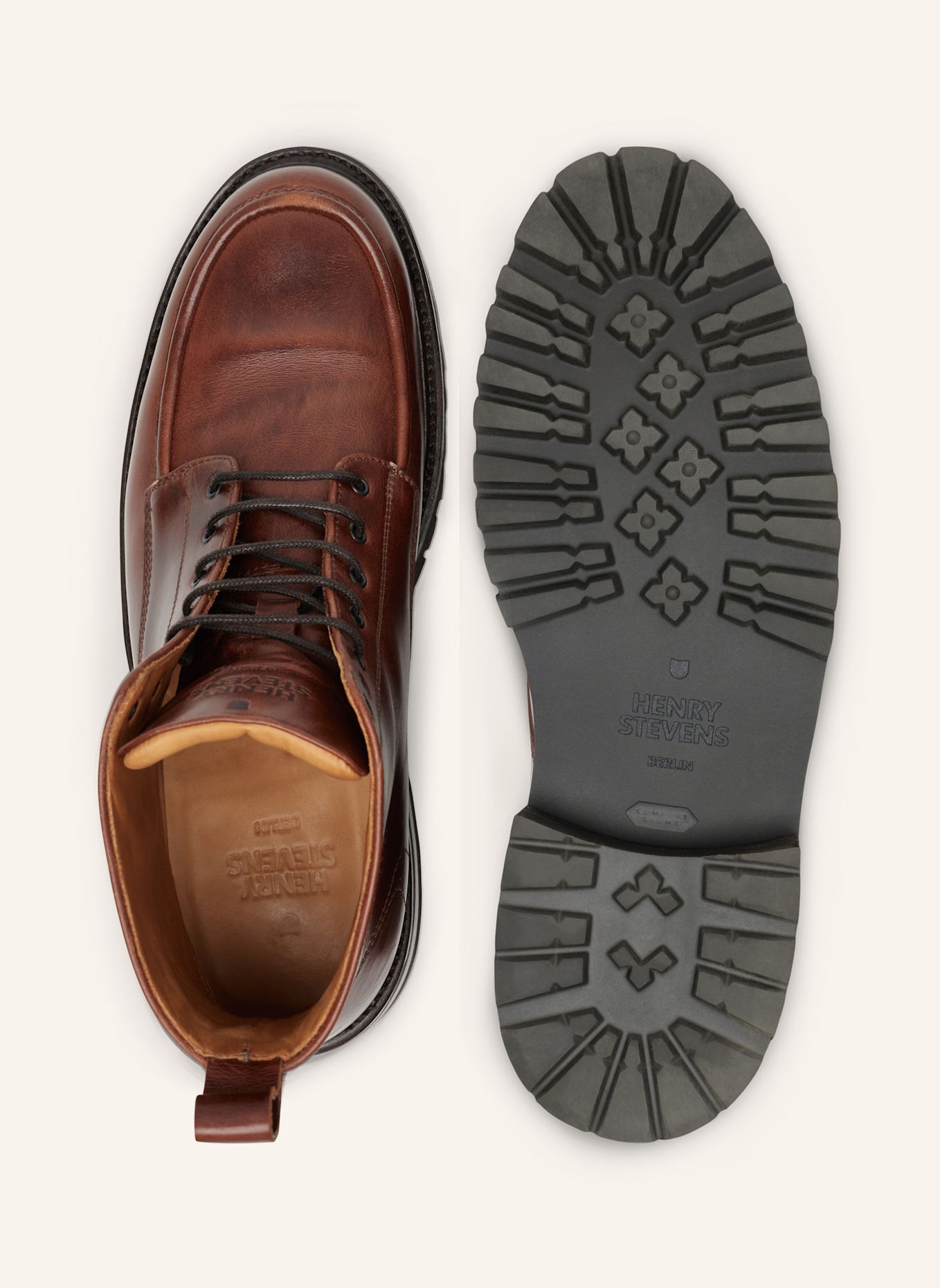 Henry Stevens Schnürboots HARRY NB5: BRAUN