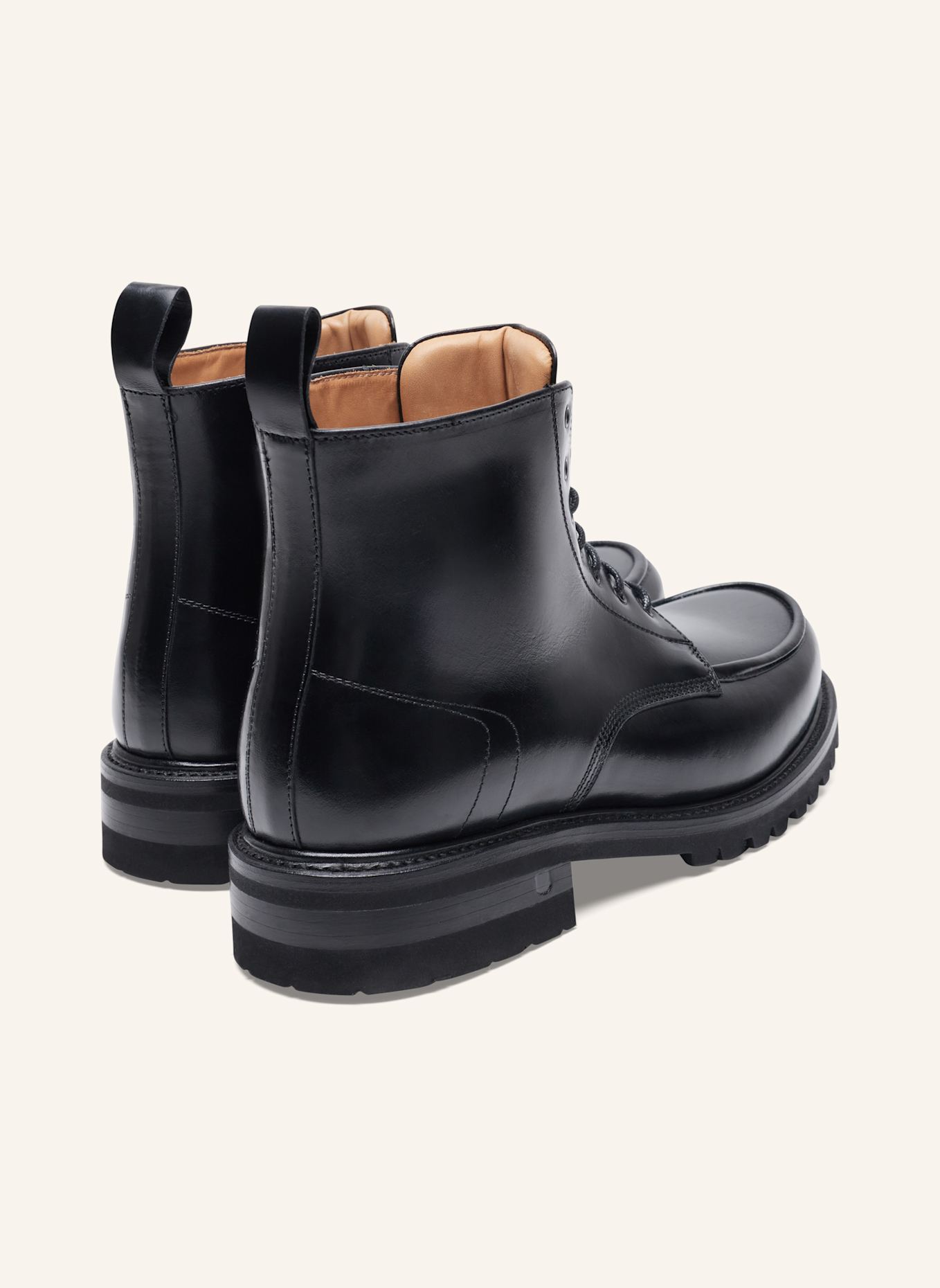 Henry Stevens Schnürboots HARRY NB5: SCHWARZ