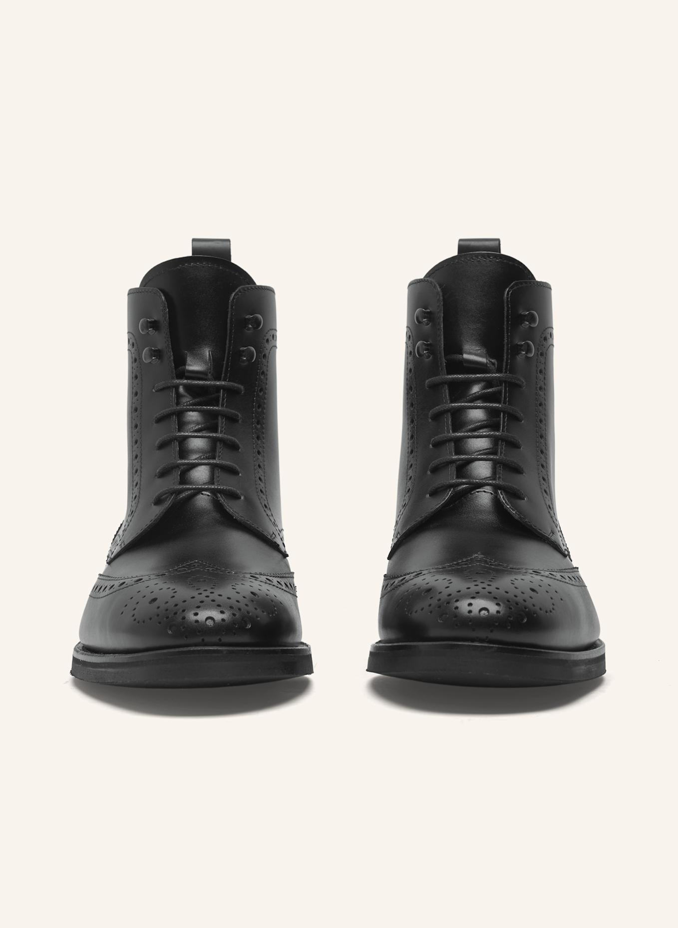 Henry Stevens Schnürboots WINSTON FBDB2: SCHWARZ