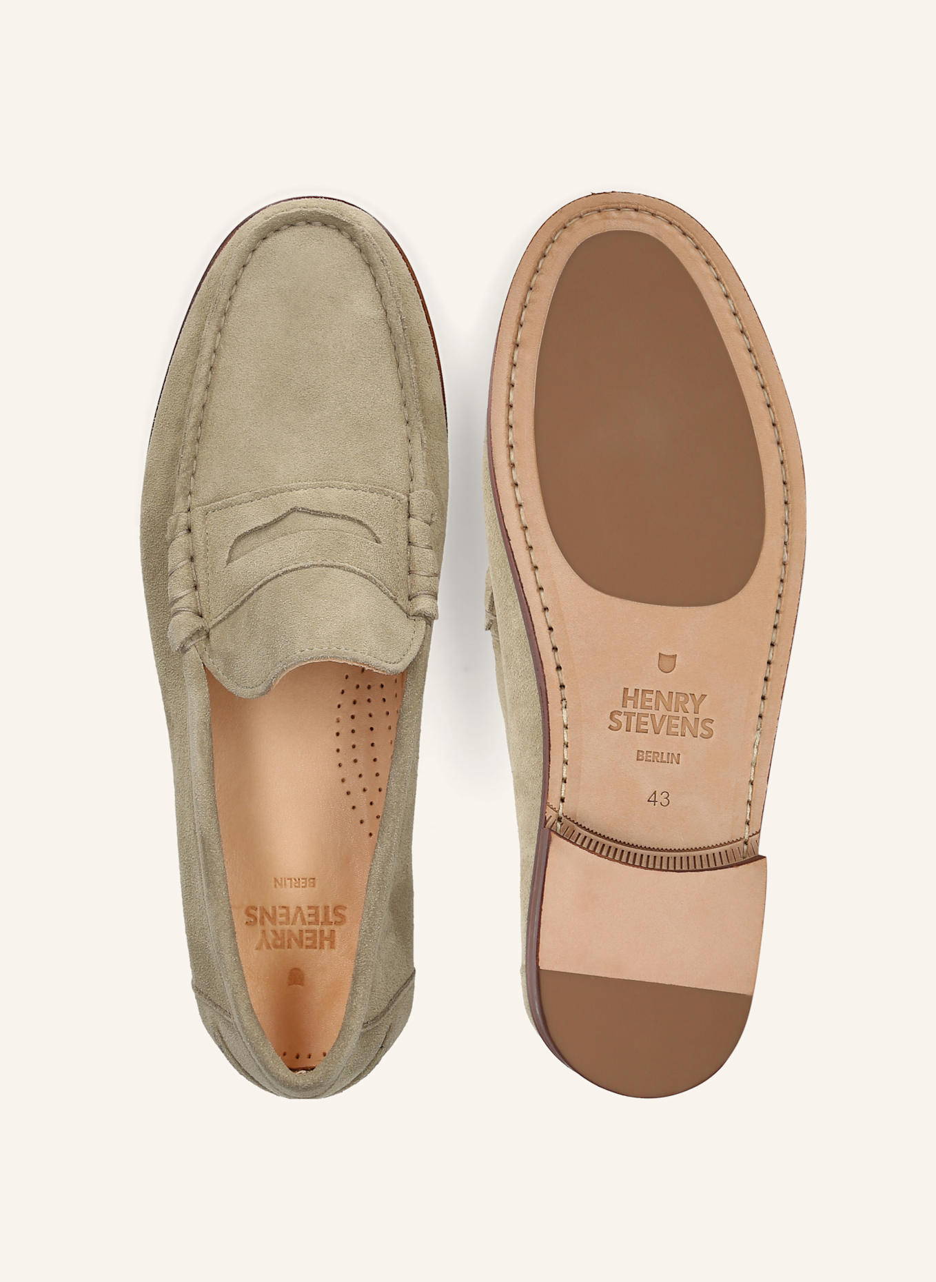 Henry Stevens Loafer RILEY M PL: BEIGE