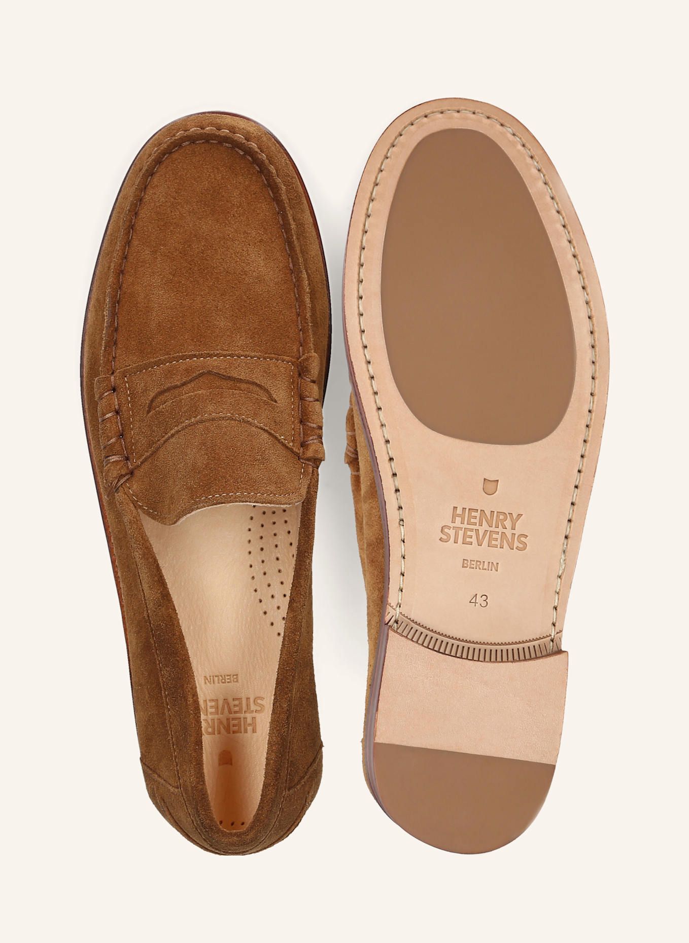 Henry Stevens Loafer RILEY M PL: CAMEL