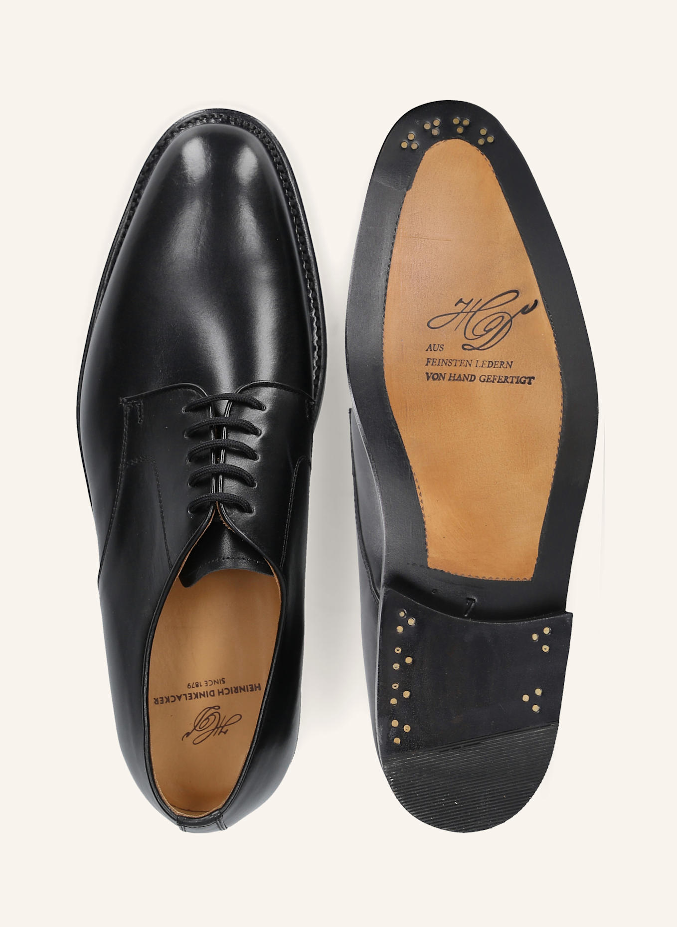 HEINRICH DINKELACKER Schnürer LUZERN PLAIN AC: SCHWARZ