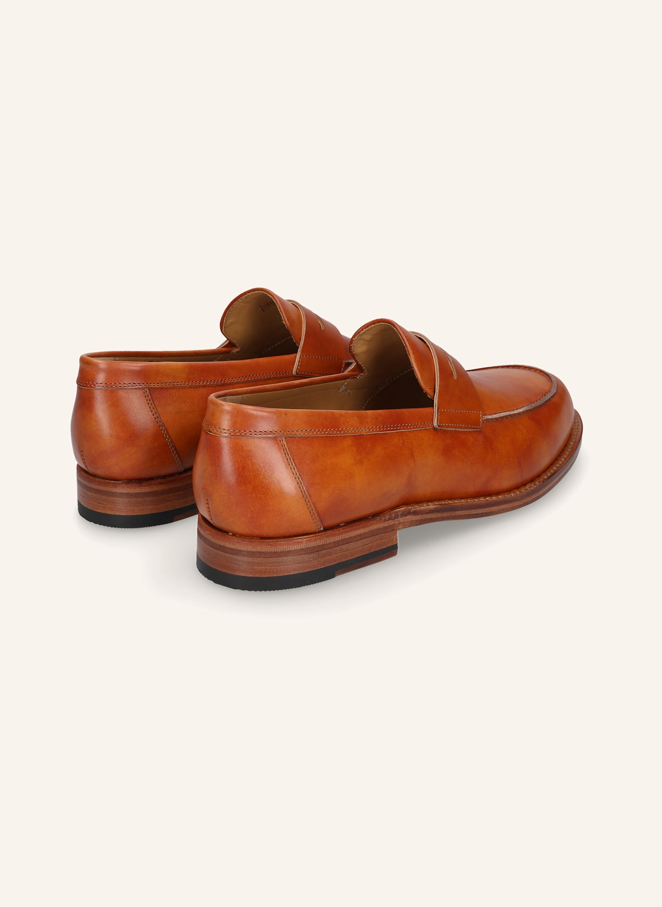 HEINRICH DINKELACKER Slipper WIEN PLAIN TC: COGNAC