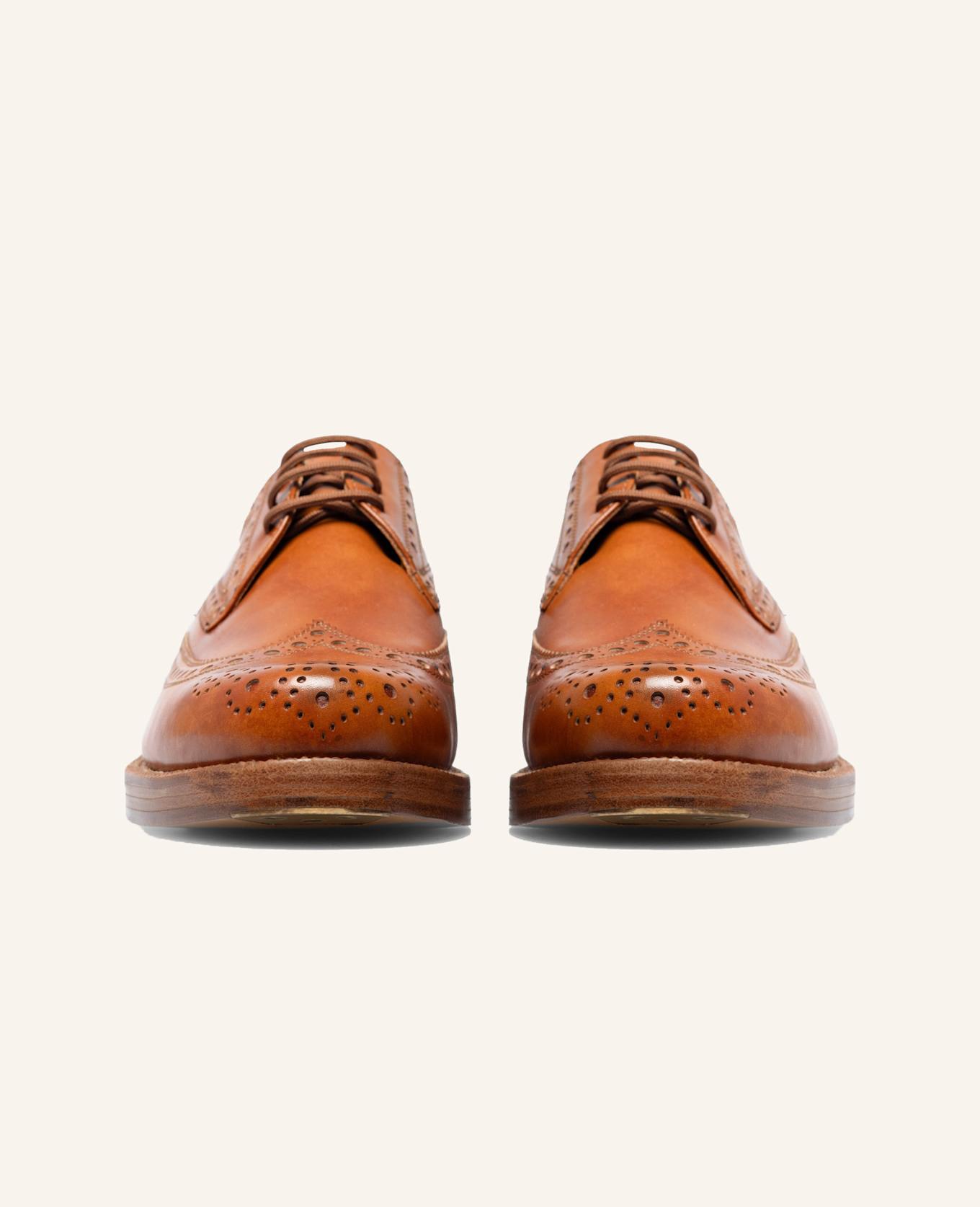 HEINRICH DINKELACKER Schnürer RIO FULL-BROGUE TC: COGNAC
