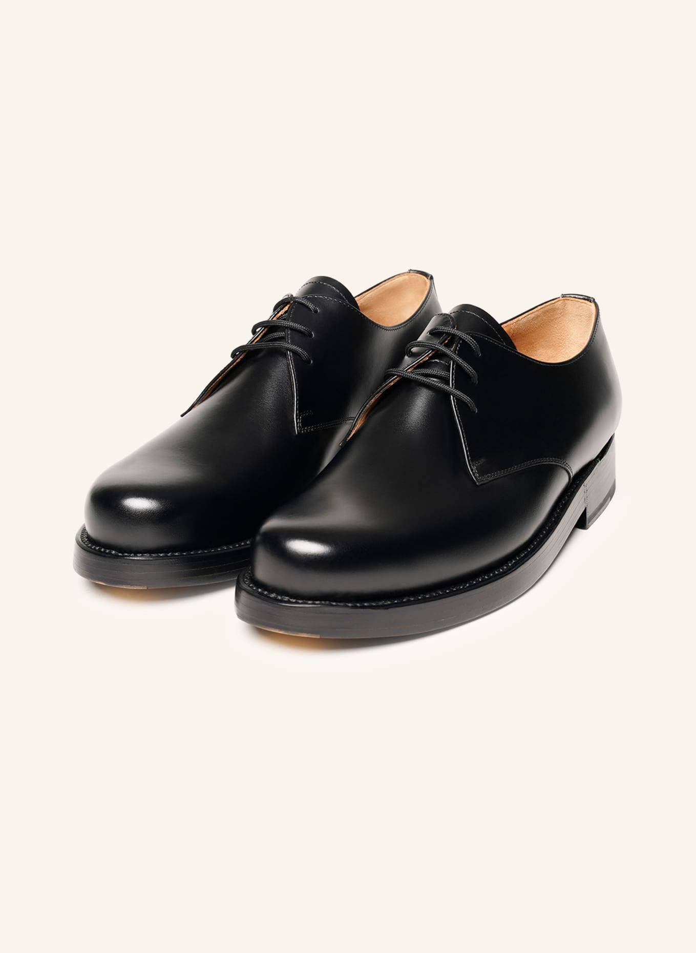 HEINRICH DINKELACKER Schnürer RIO PLAIN BC: SCHWARZ