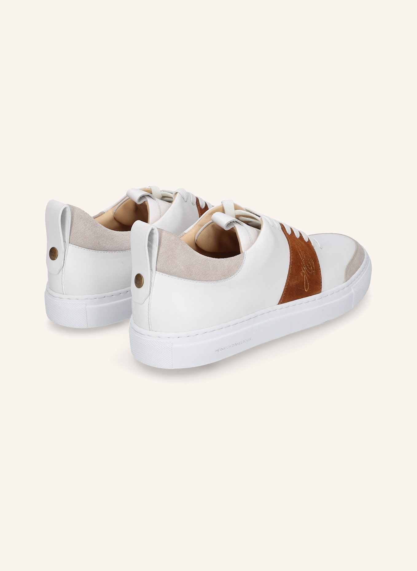 HEINRICH DINKELACKER Sneaker TURIN TENNIS SNEAKER NP: WEISS/ BRAUN