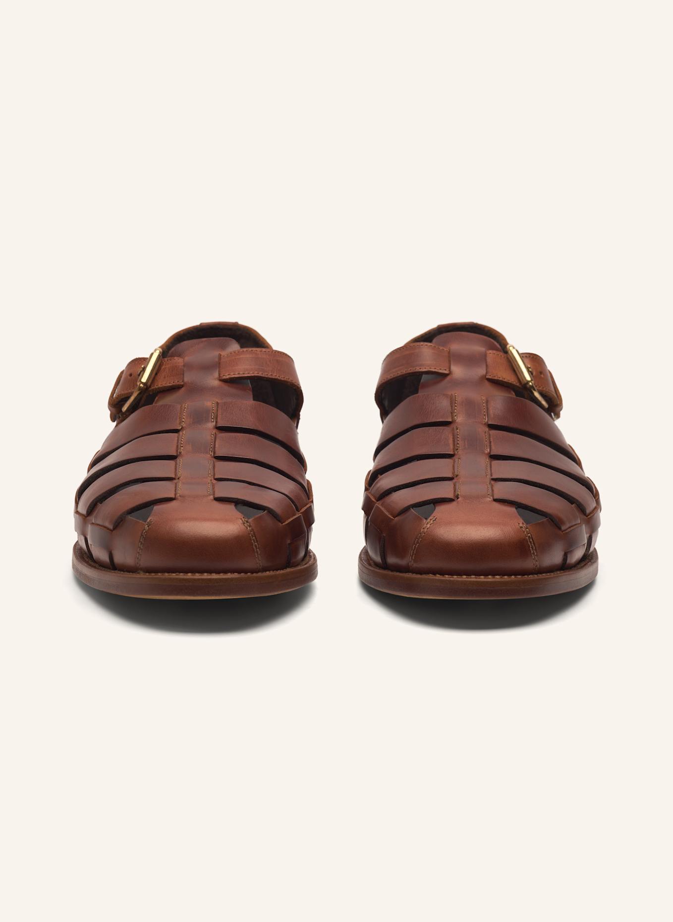 HEINRICH DINKELACKER Sandale LONDON SANDALE MA: COGNAC