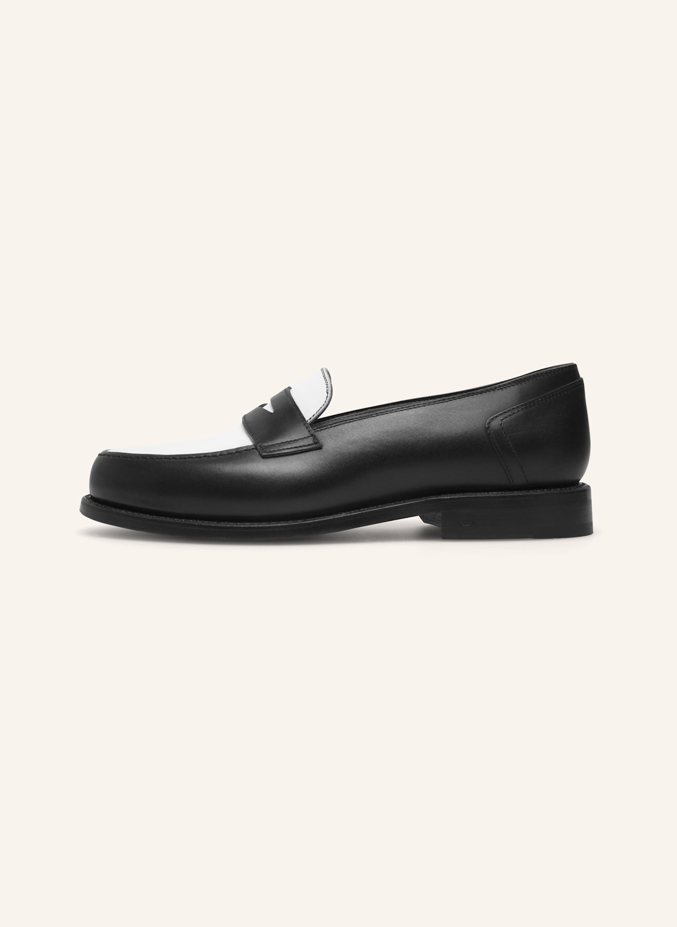 Henry Stevens Loafer HAYWOOD PL: SCHWARZ/ WEISS