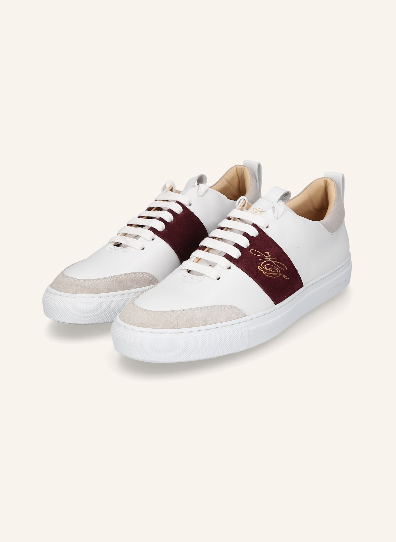 HEINRICH DINKELACKER Sneaker TURIN TENNIS SNEAKER NP: SCHWARZ/ ROT