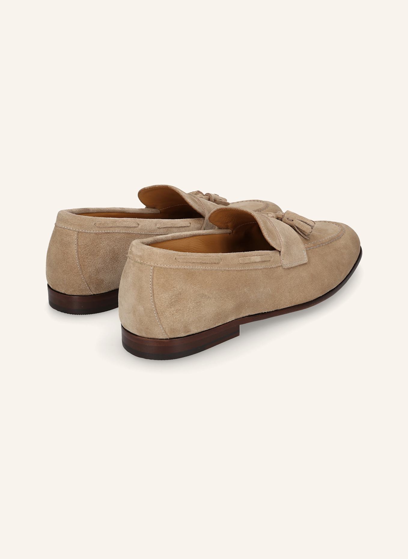 HEINRICH DINKELACKER Loafer AMALFI PLAIN TASSEL V: HELLBRAUN