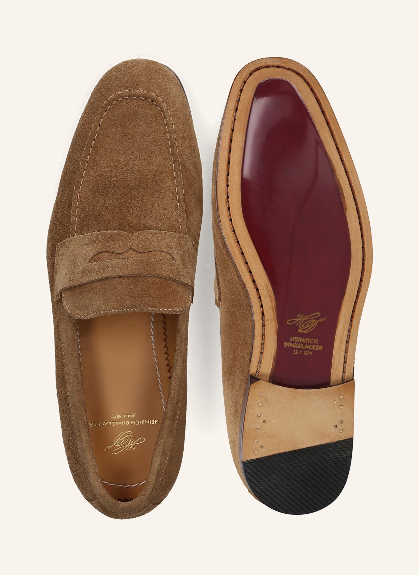 HEINRICH DINKELACKER Loafer AMALFI PLAIN V: BRAUN