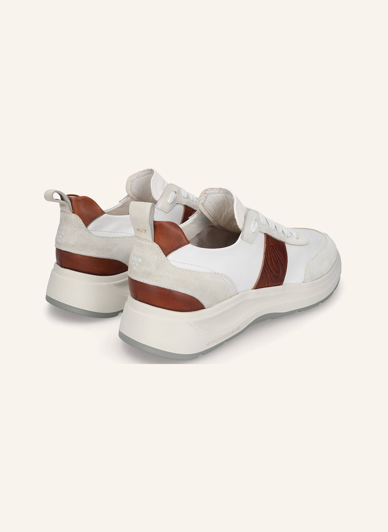 HEINRICH DINKELACKER Sneaker TORONTO SNEAKER CL: WEISS/ BRAUN