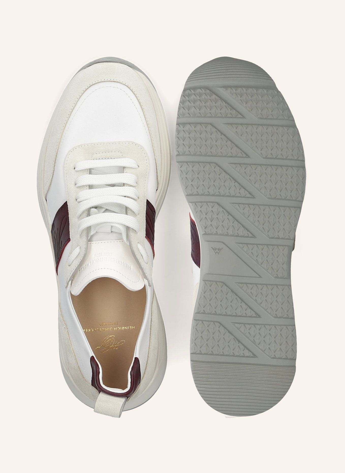 HEINRICH DINKELACKER Sneaker TORONTO SNEAKER CL: SCHWARZ/ ROT