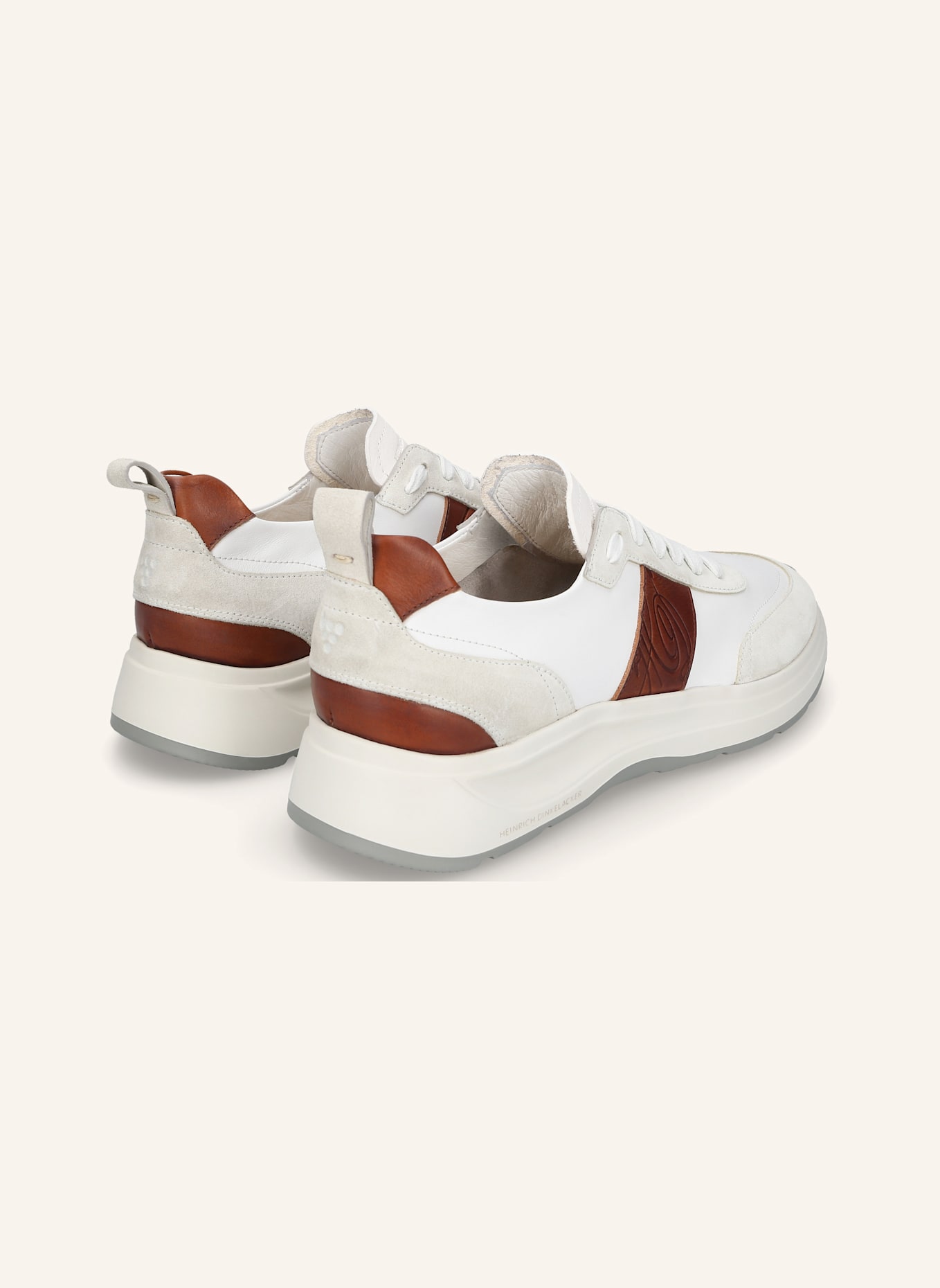 HEINRICH DINKELACKER Sneaker TORONTO SNEAKER CL: WEISS/ BRAUN