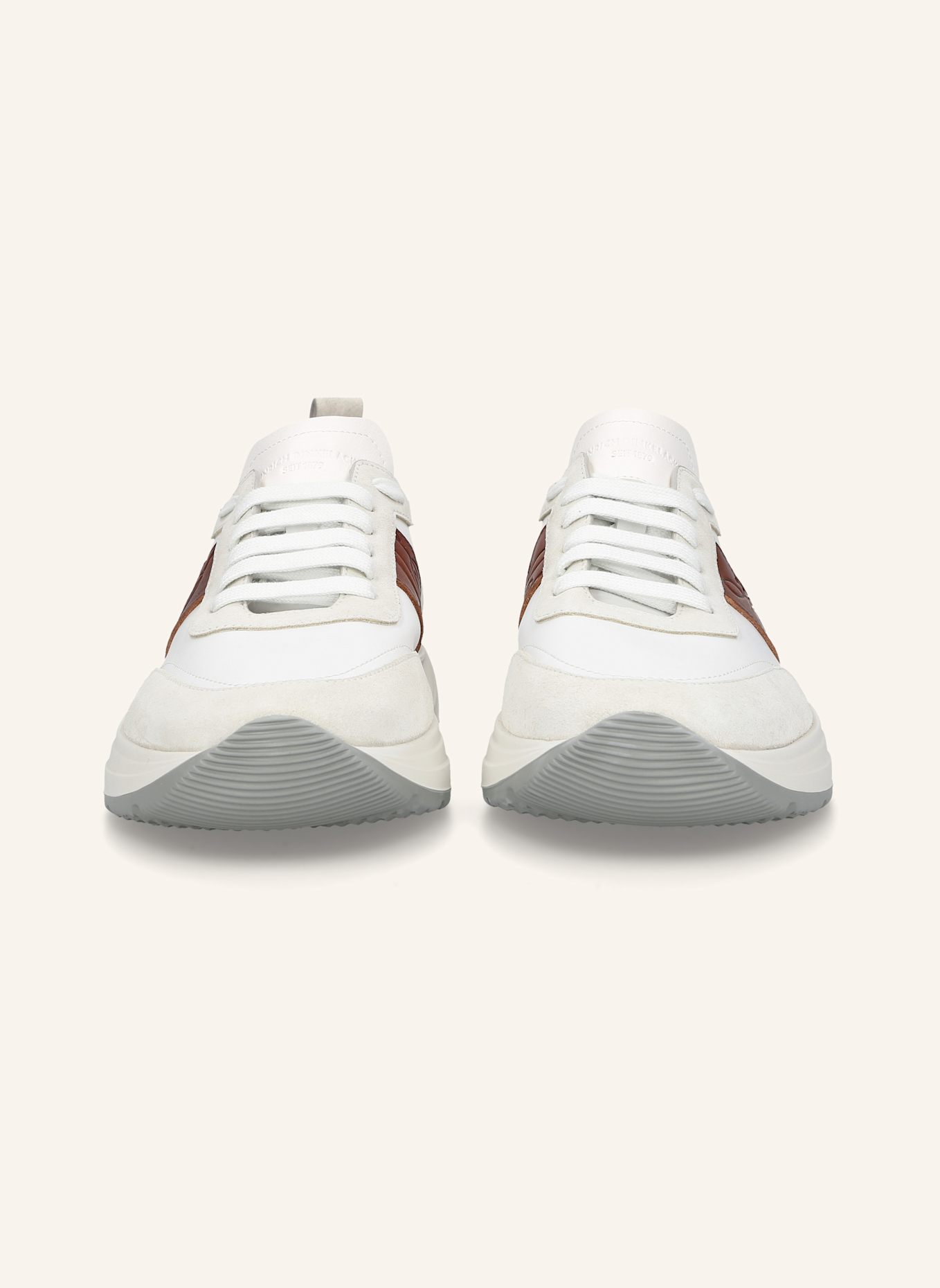 HEINRICH DINKELACKER Sneaker TORONTO SNEAKER CL: WEISS/ BRAUN