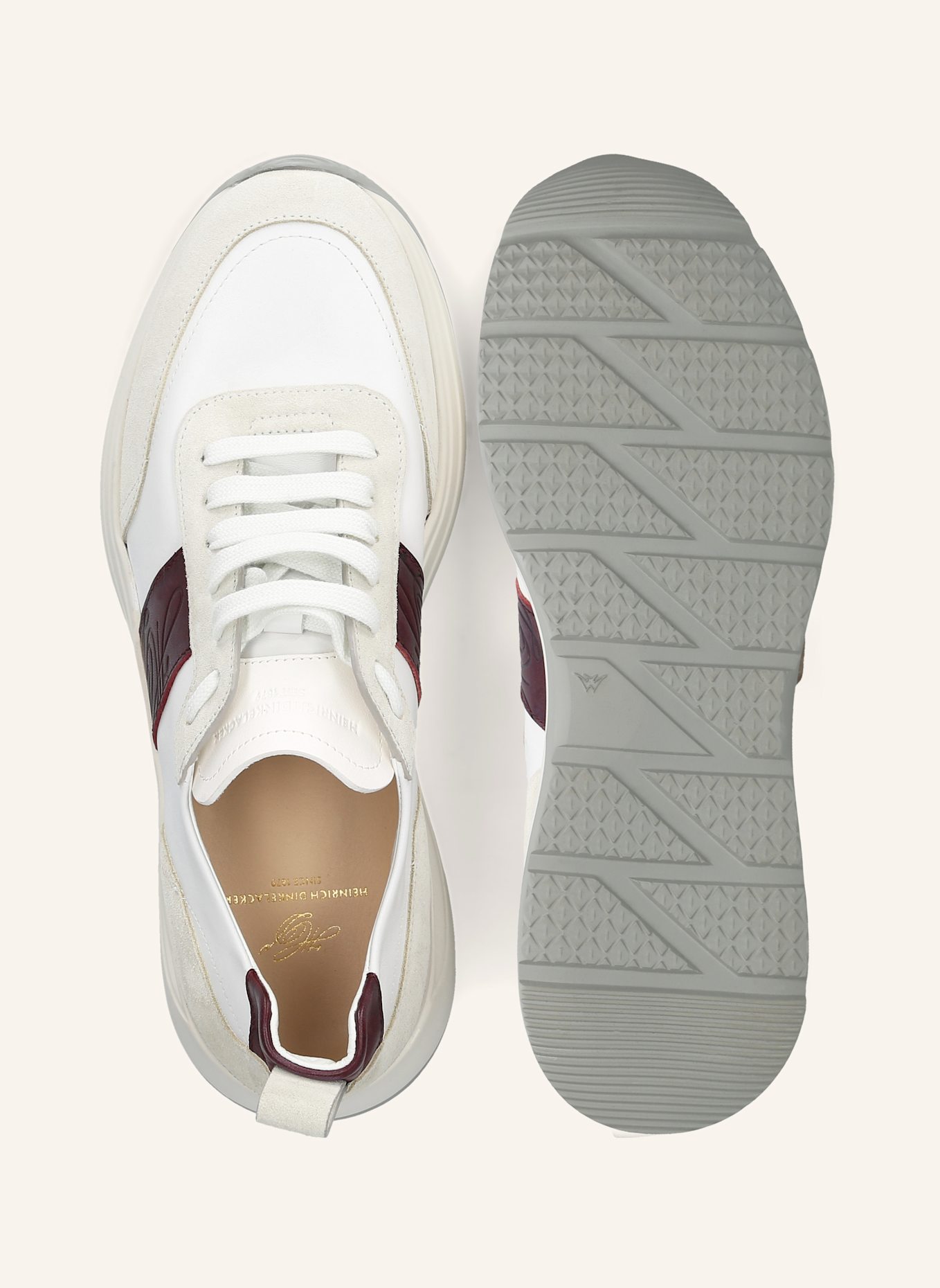 HEINRICH DINKELACKER Sneaker TORONTO SNEAKER CL: SCHWARZ/ ROT