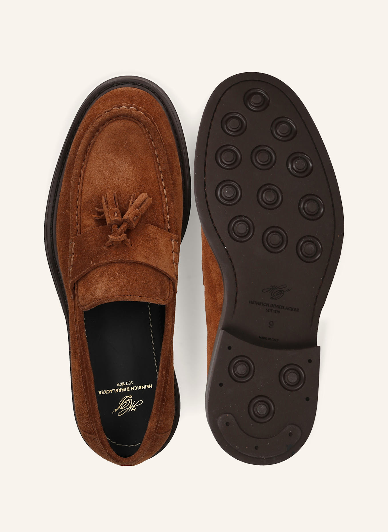 HEINRICH DINKELACKER Loafer FLORENZ TASSEL V: BRAUN