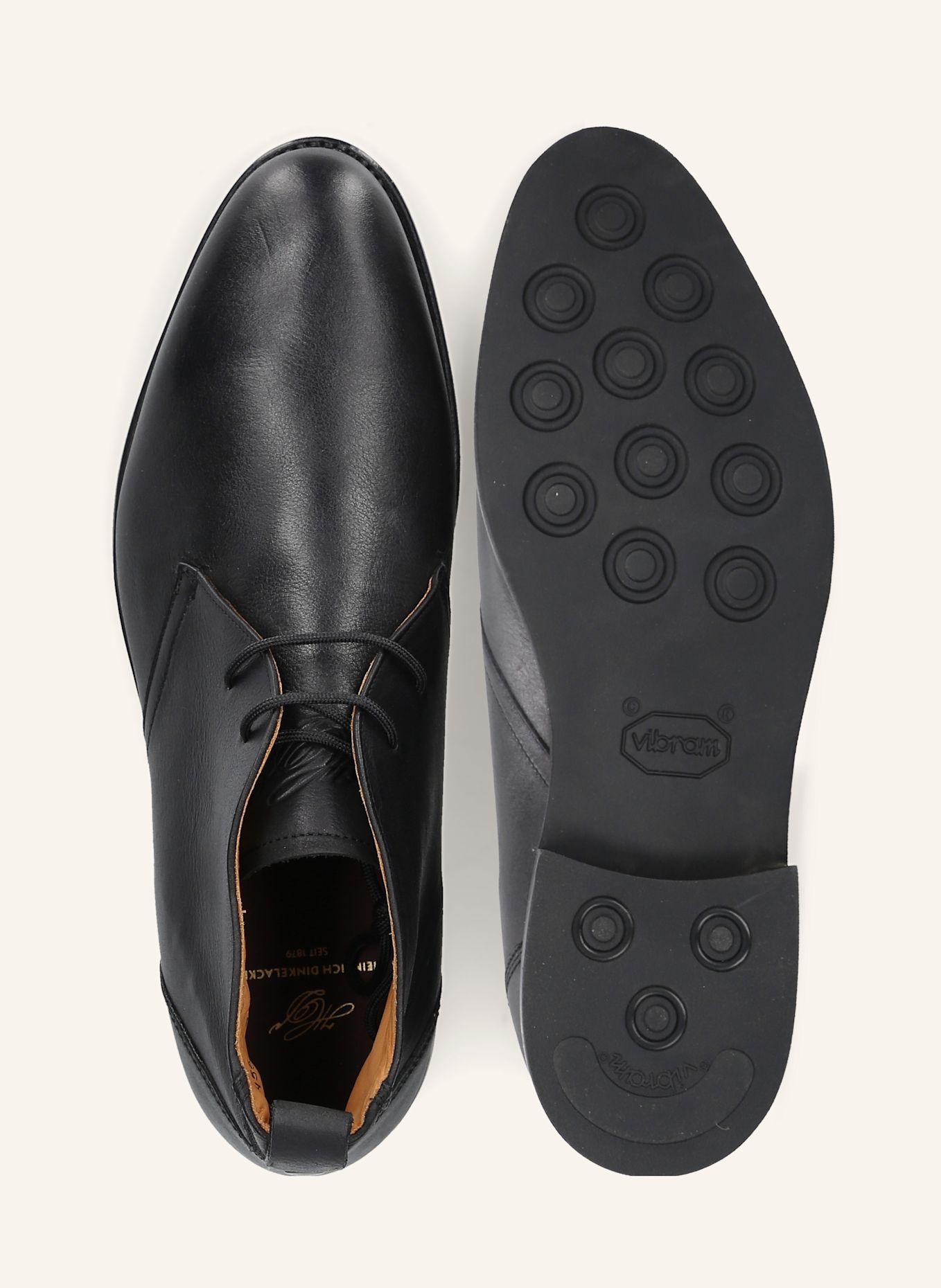 HEINRICH DINKELACKER Veterboots GENF PLAIN N: ZWART