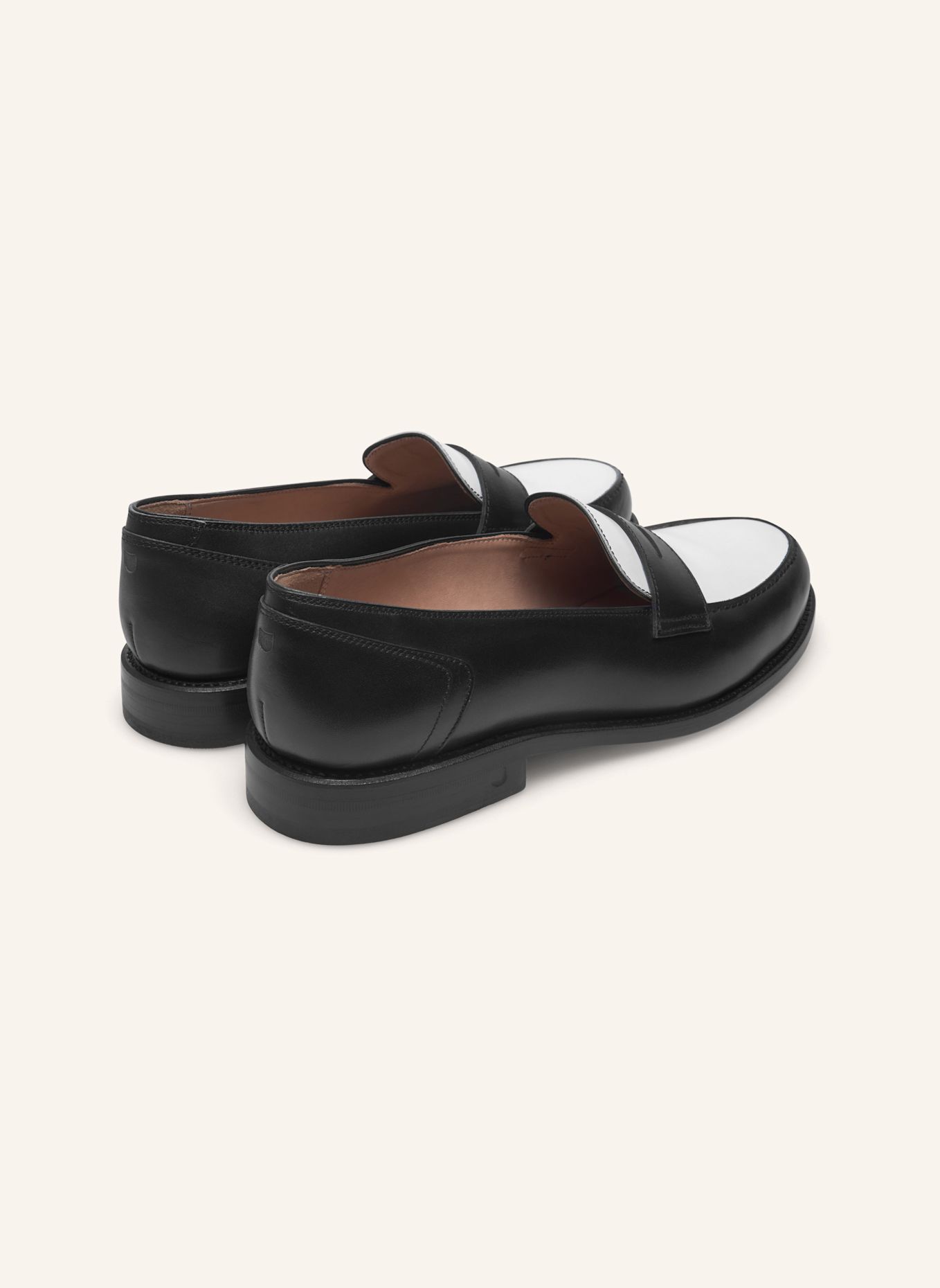 Henry Stevens Loafers HAYWOOD PL: ZWART / WIT