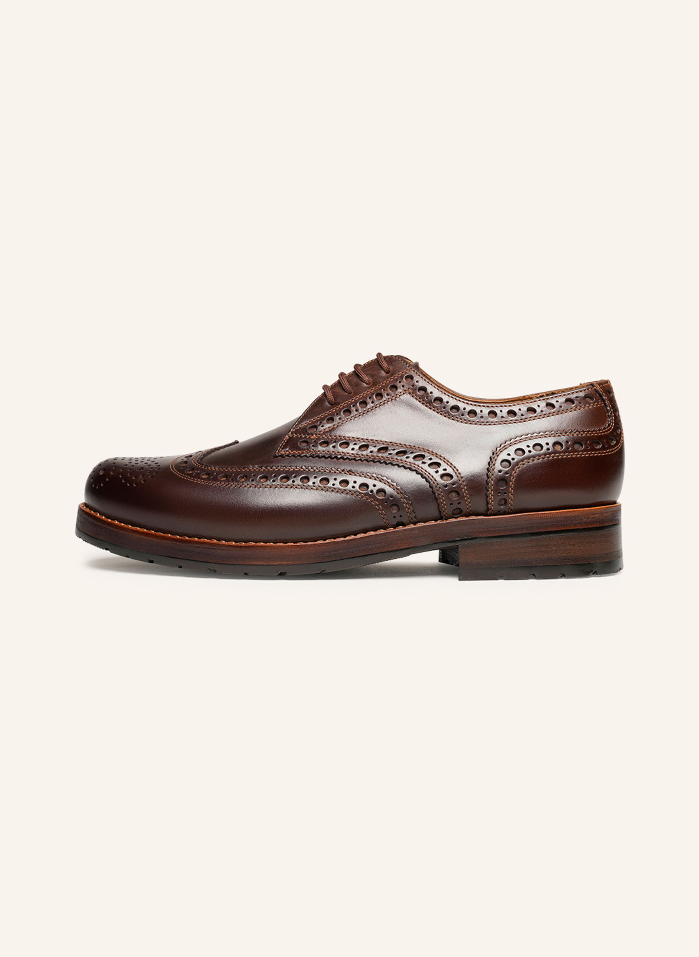 HEINRICH DINKELACKER Veterschoen RIO FULL-BROGUE H: BRUIN