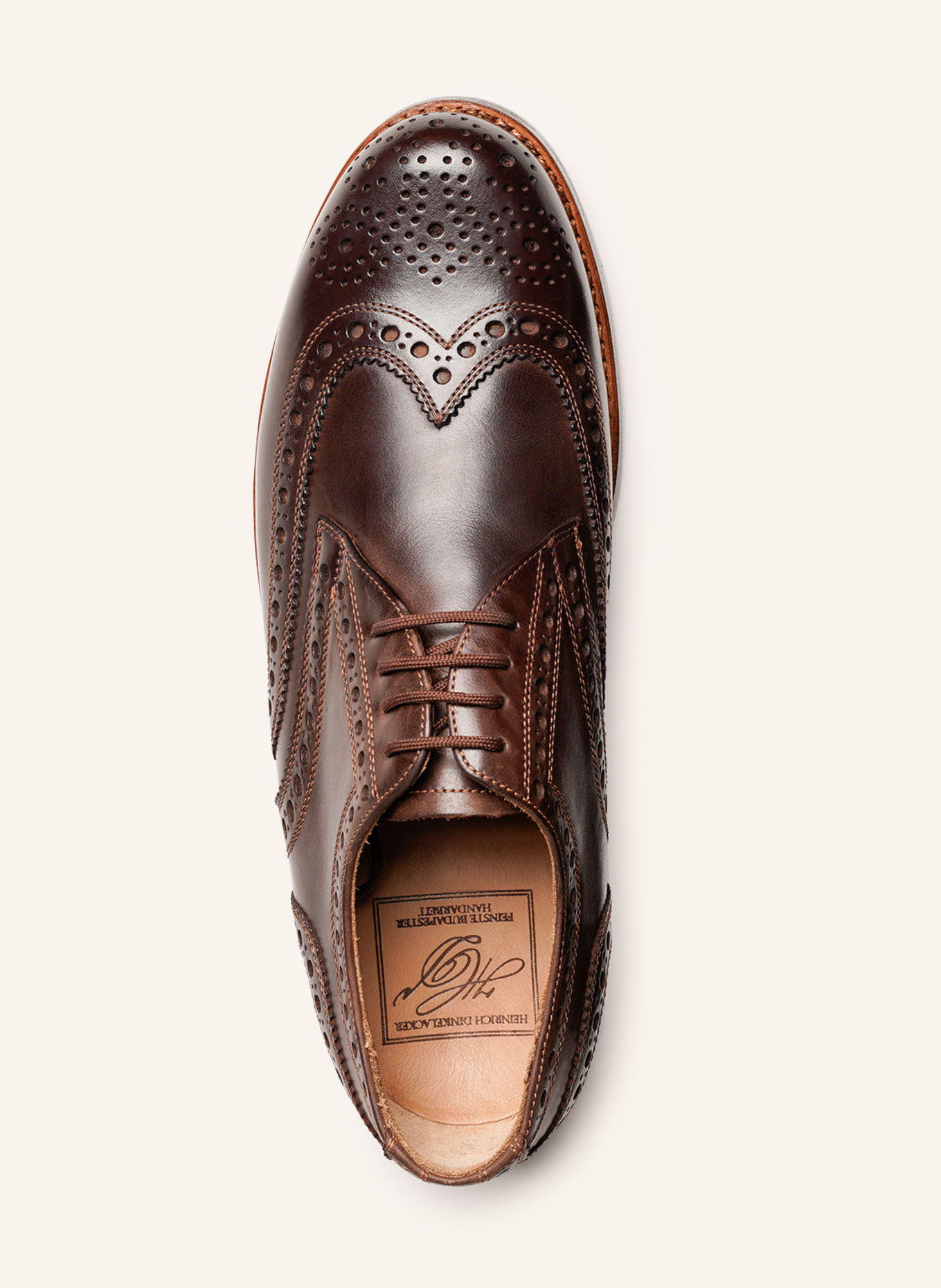 HEINRICH DINKELACKER Veterschoen RIO FULL-BROGUE H: BRUIN
