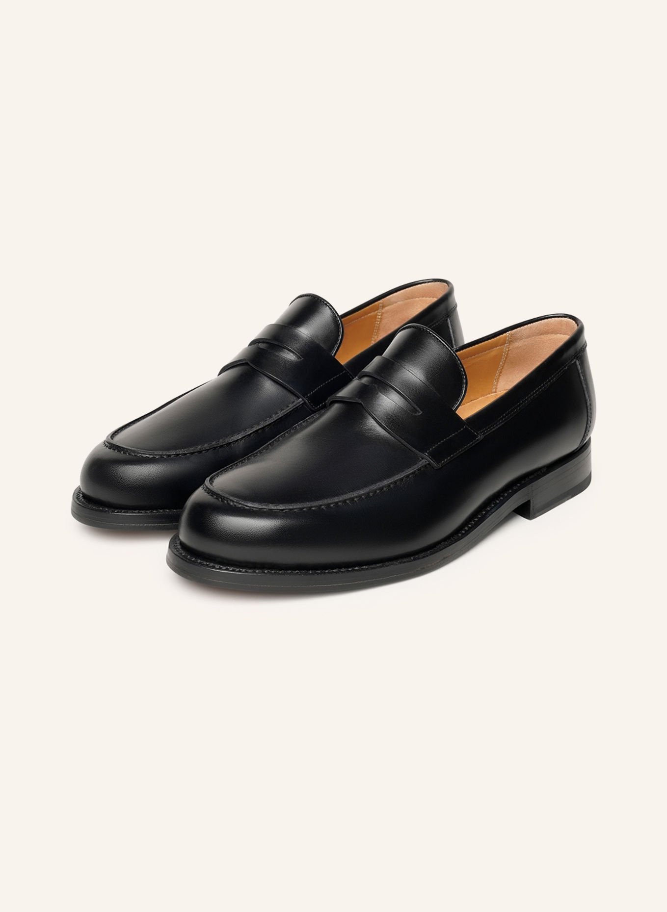 HEINRICH DINKELACKER Loafers WIEN PLAIN BC: ZWART