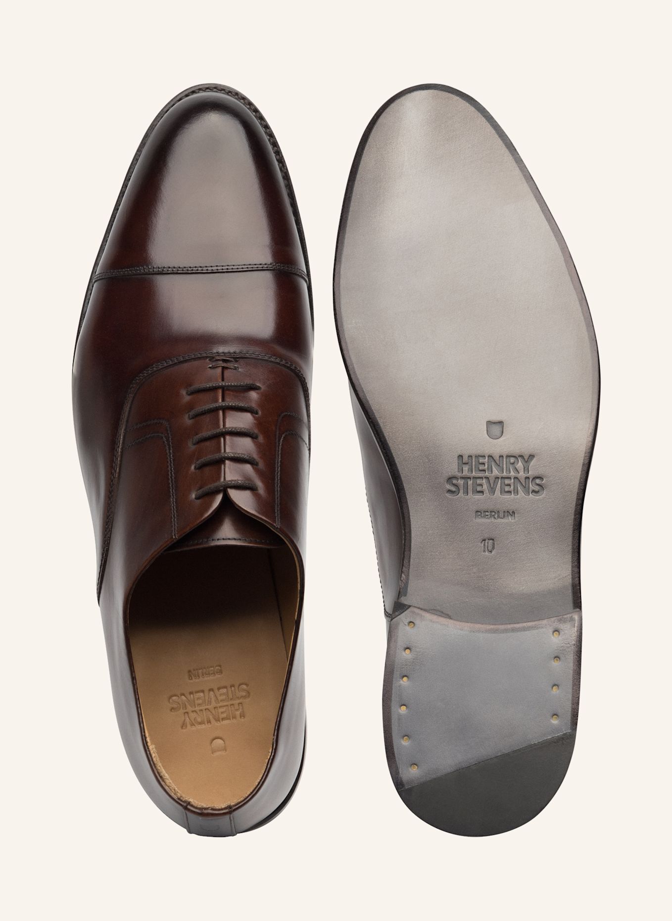 Henry Stevens Veterschoenen MARSHALL CO: MARRON FONCÉ