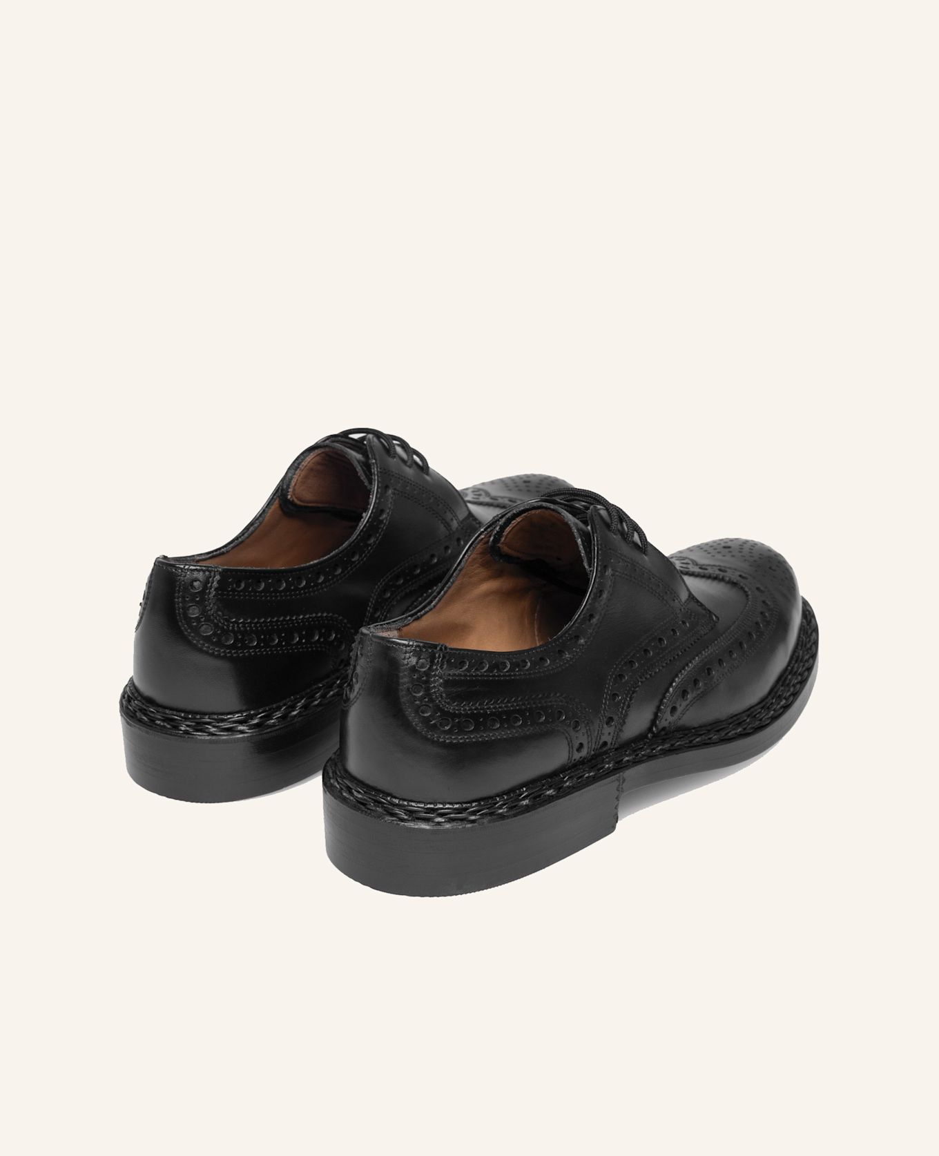 HEINRICH DINKELACKER Veterschoen BUDA FULL-BROGUE BC: ZWART