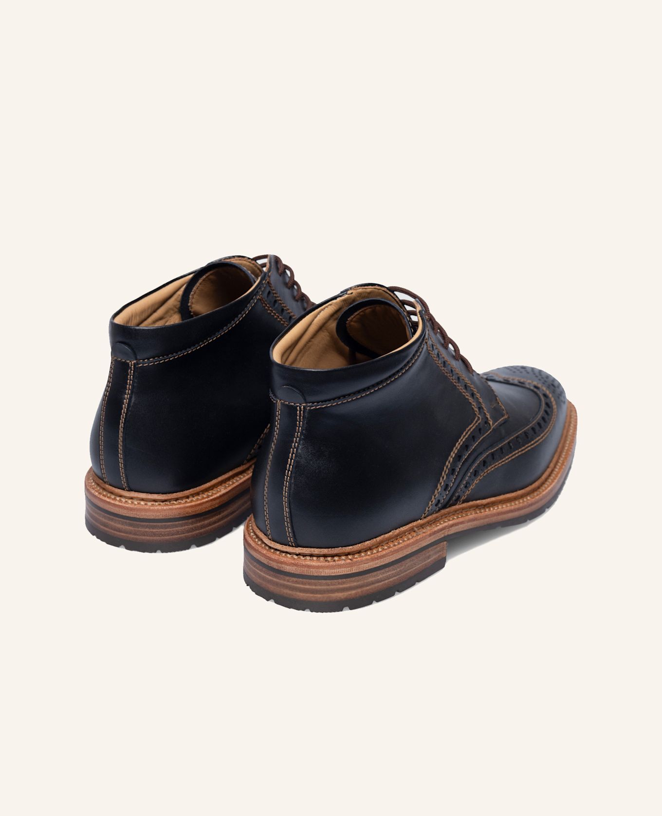 HEINRICH DINKELACKER Boots LUZERN FULL-BROGUE SC: ZWART