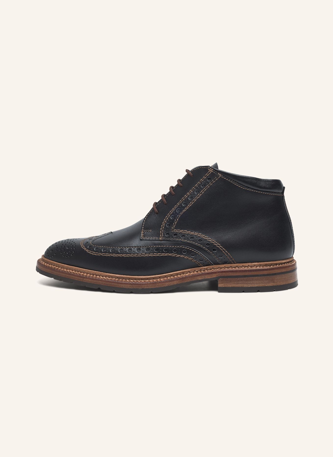 HEINRICH DINKELACKER Boots LUZERN FULL-BROGUE SC: ZWART