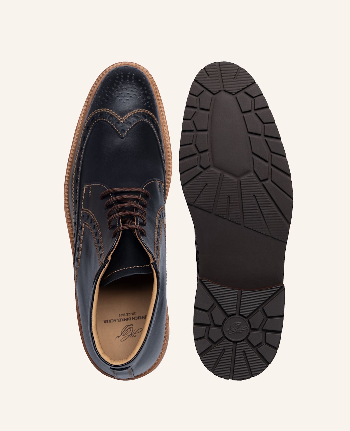 HEINRICH DINKELACKER Boots LUZERN FULL-BROGUE SC: ZWART
