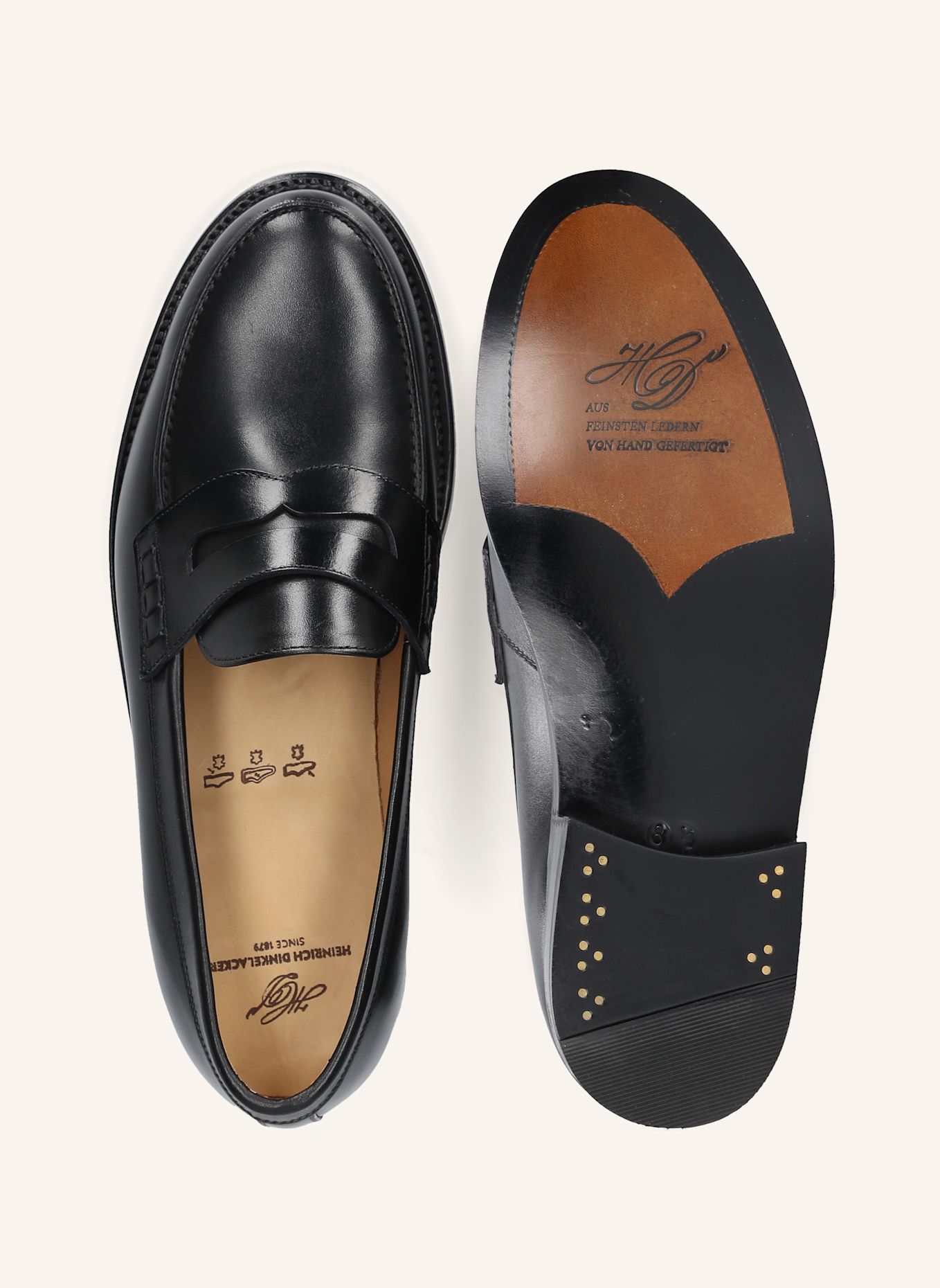 HEINRICH DINKELACKER Loafers JANOSH K PLAIN AC: ZWART