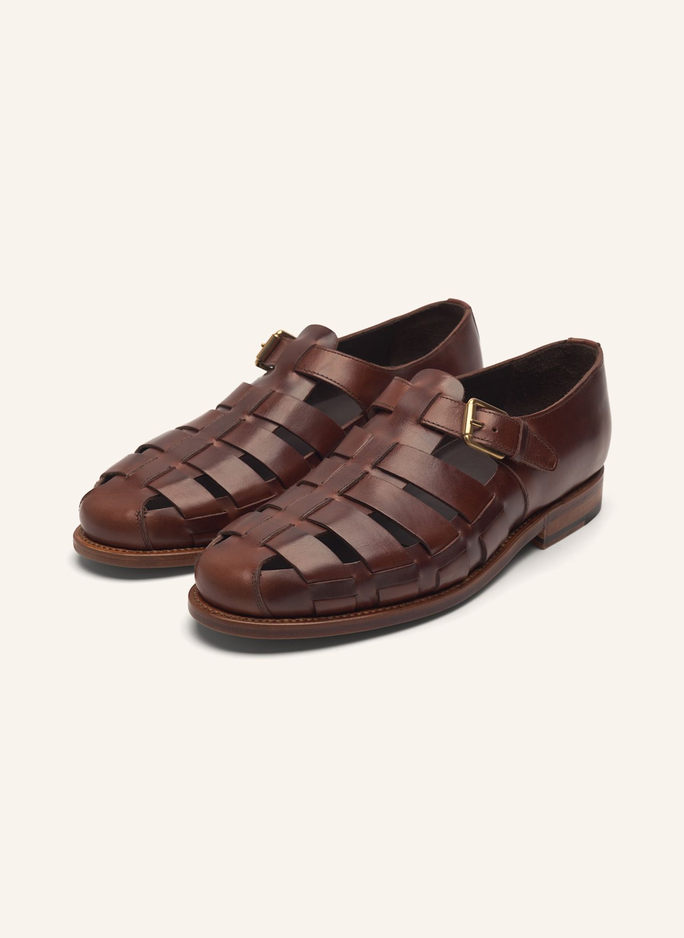 HEINRICH DINKELACKER Sandale LONDON SANDALE MA: MARRON FONCÉ