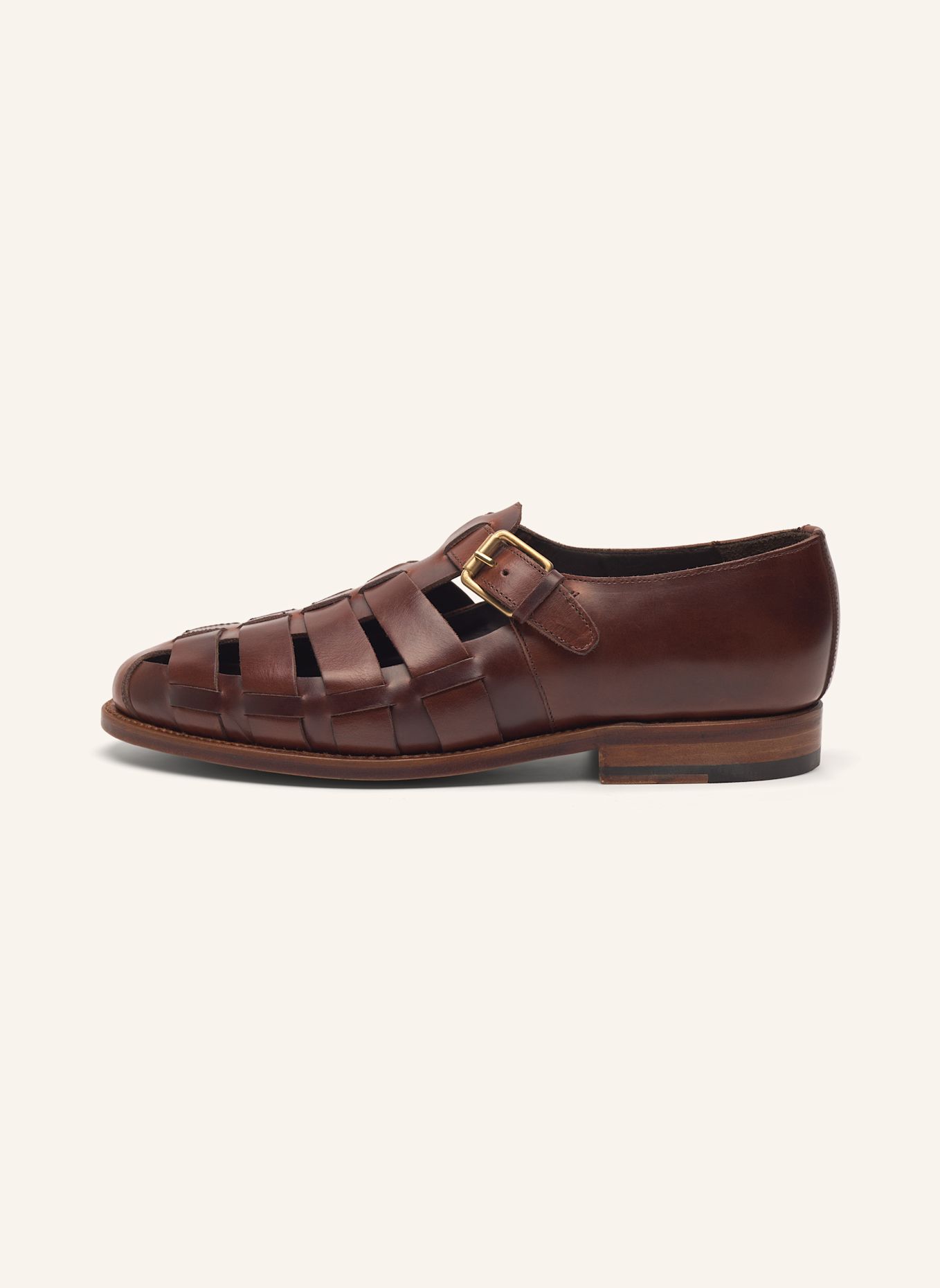 HEINRICH DINKELACKER Sandale LONDON SANDALE MA: MARRON FONCÉ